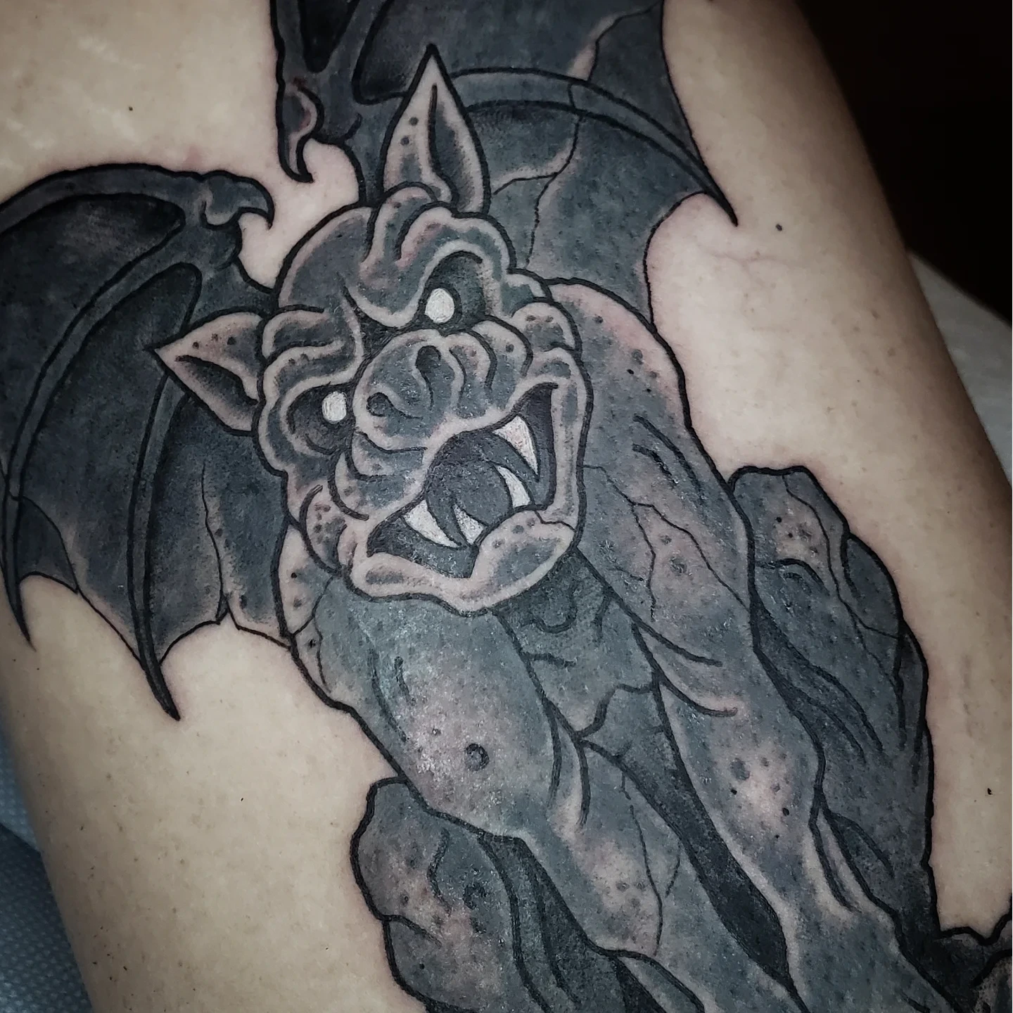 Tattoo by @the.sprouler โ american_traditional, dark_realism