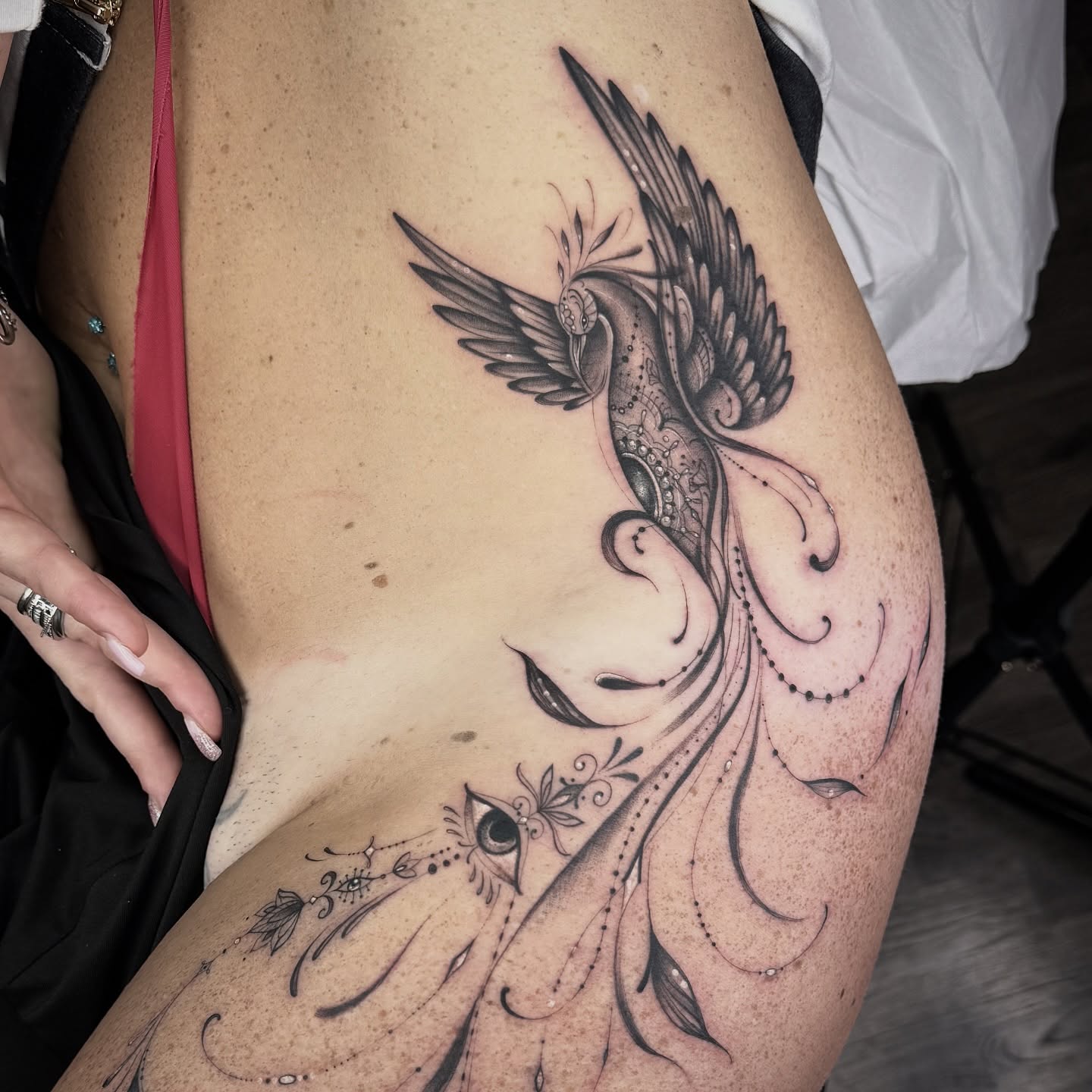 Tattoo by @ermetica_tattoo — black_and_grey