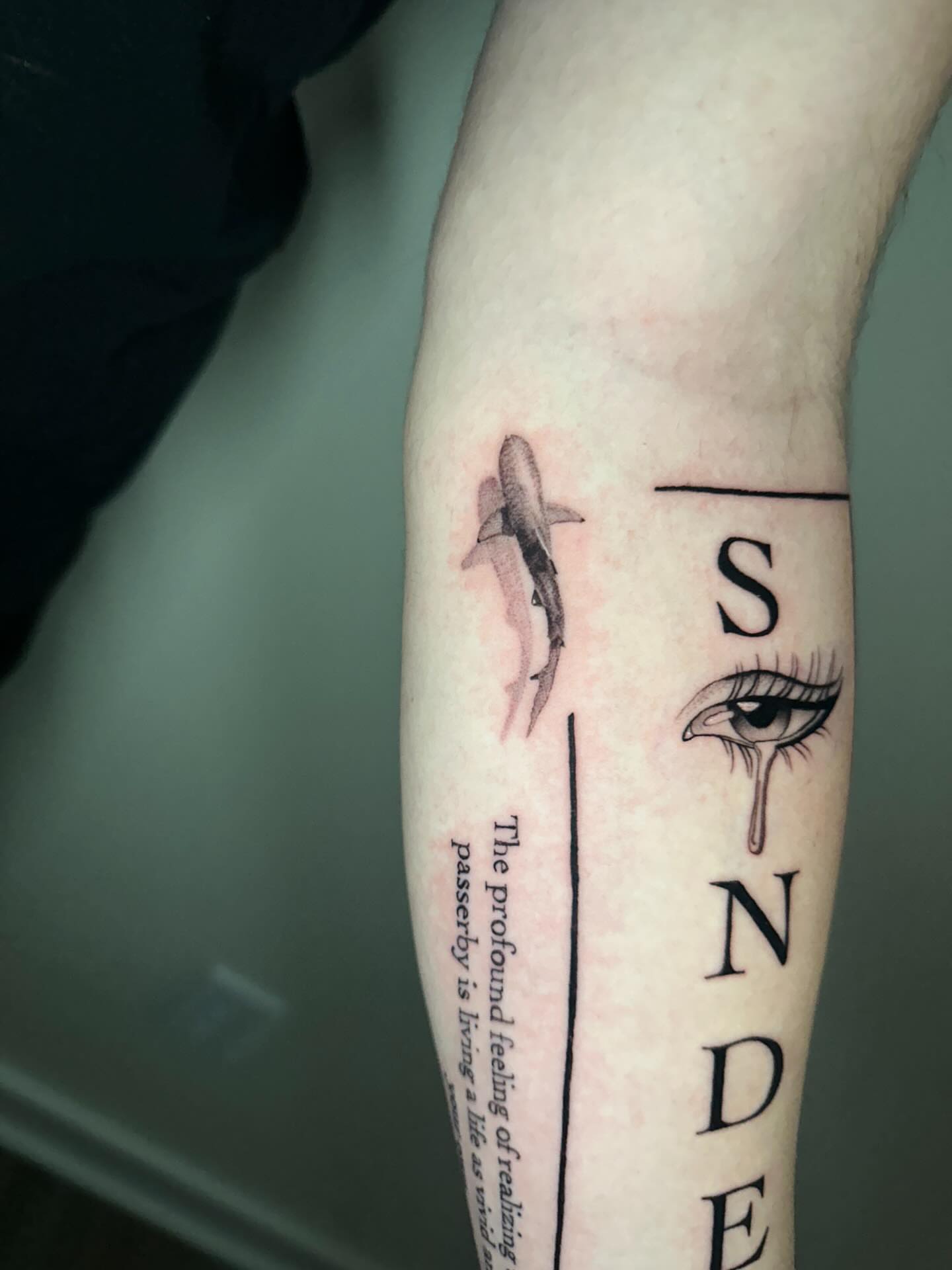 Tattoo by @nia.c__tattoo — black_and_grey
