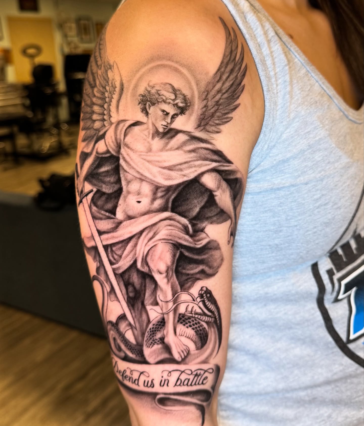 Tattoo by @marcosdavidart — black_and_grey, realism