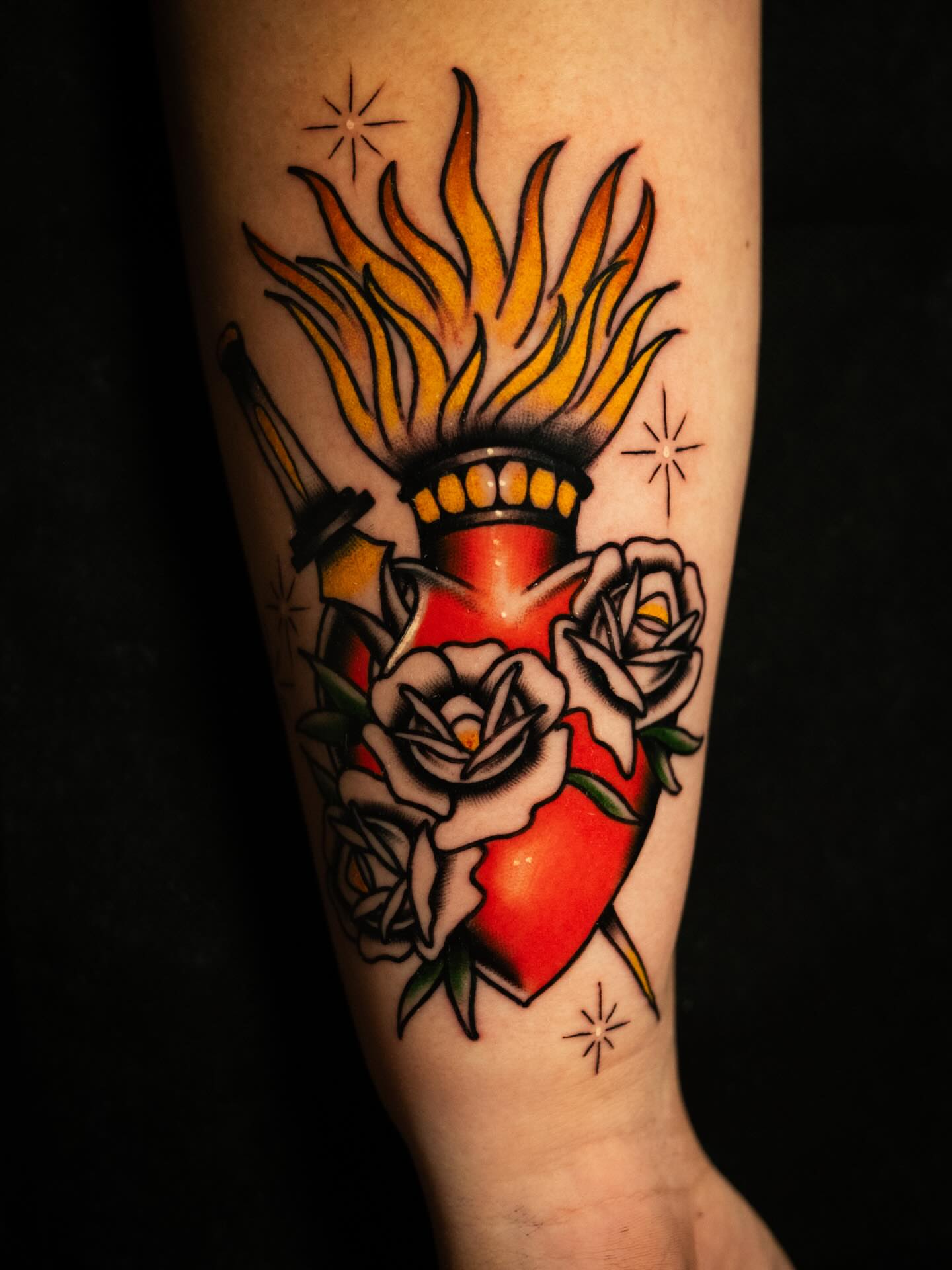 Tattoo by @robiscoffee — american_traditional
