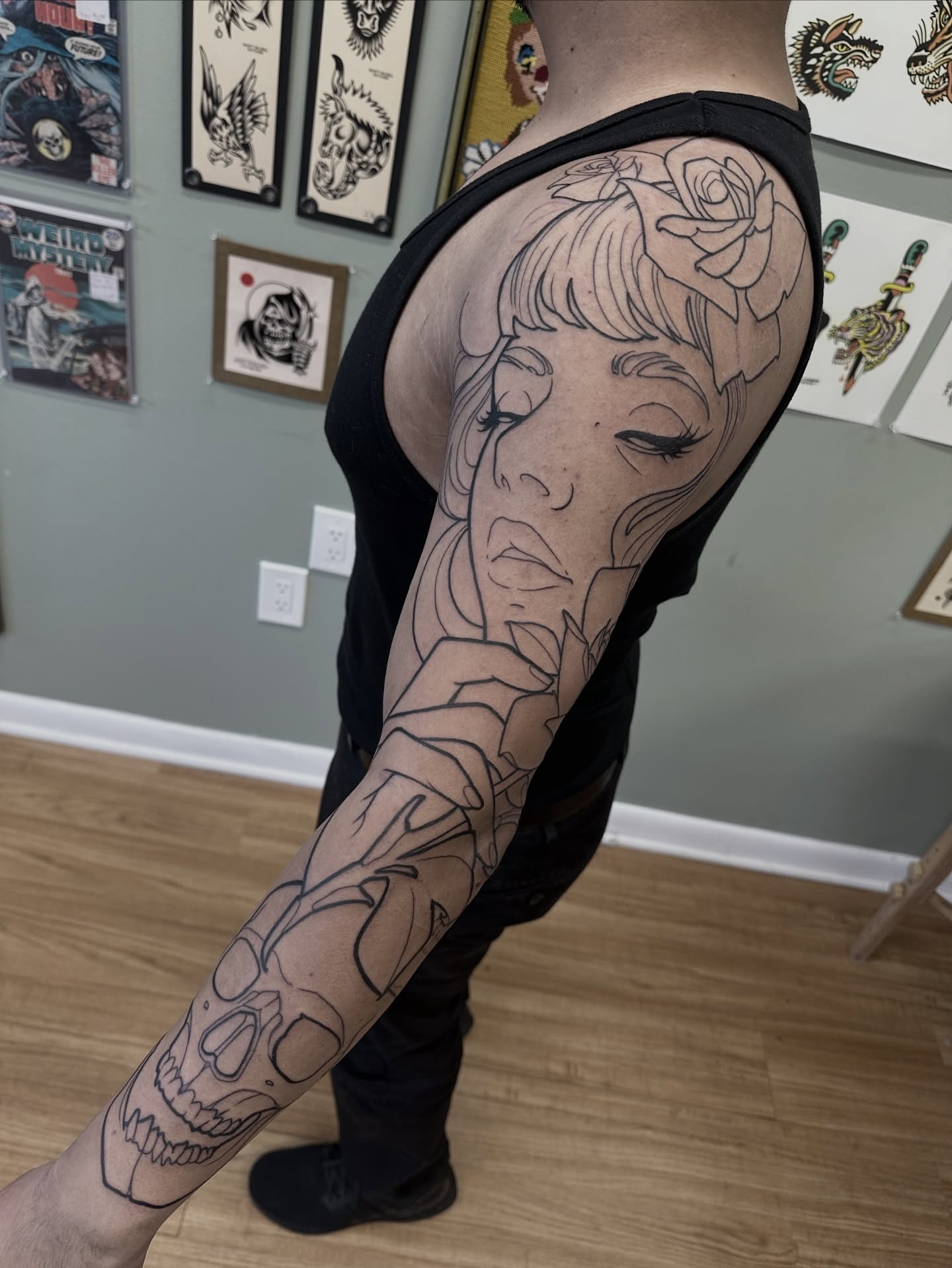 Tattoo by @deadmeat β american_traditional, black_and_grey