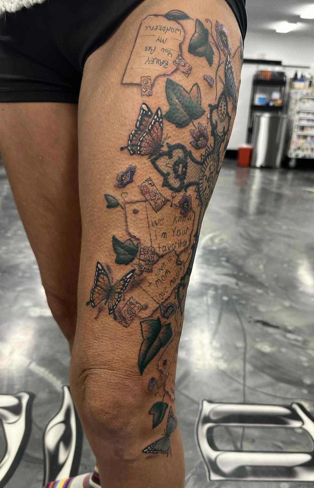 Tattoo by @andra_inks — fine_line, lettering_script