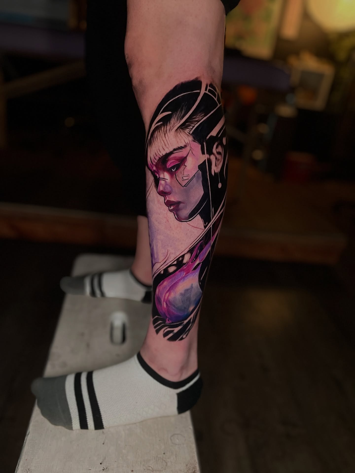 Tattoo by @d.p.r_tattoos — anime