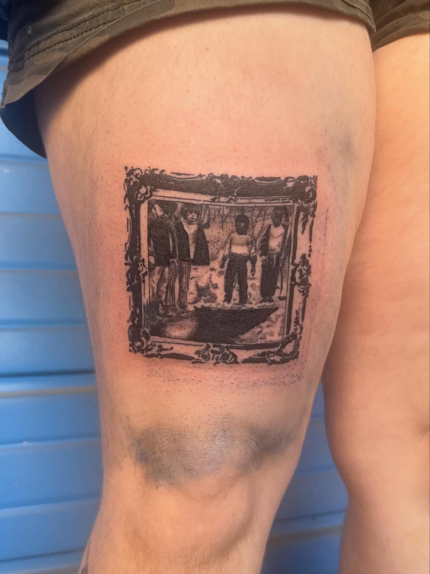 Tattoo by @bluebyrdtattoos — black_and_grey