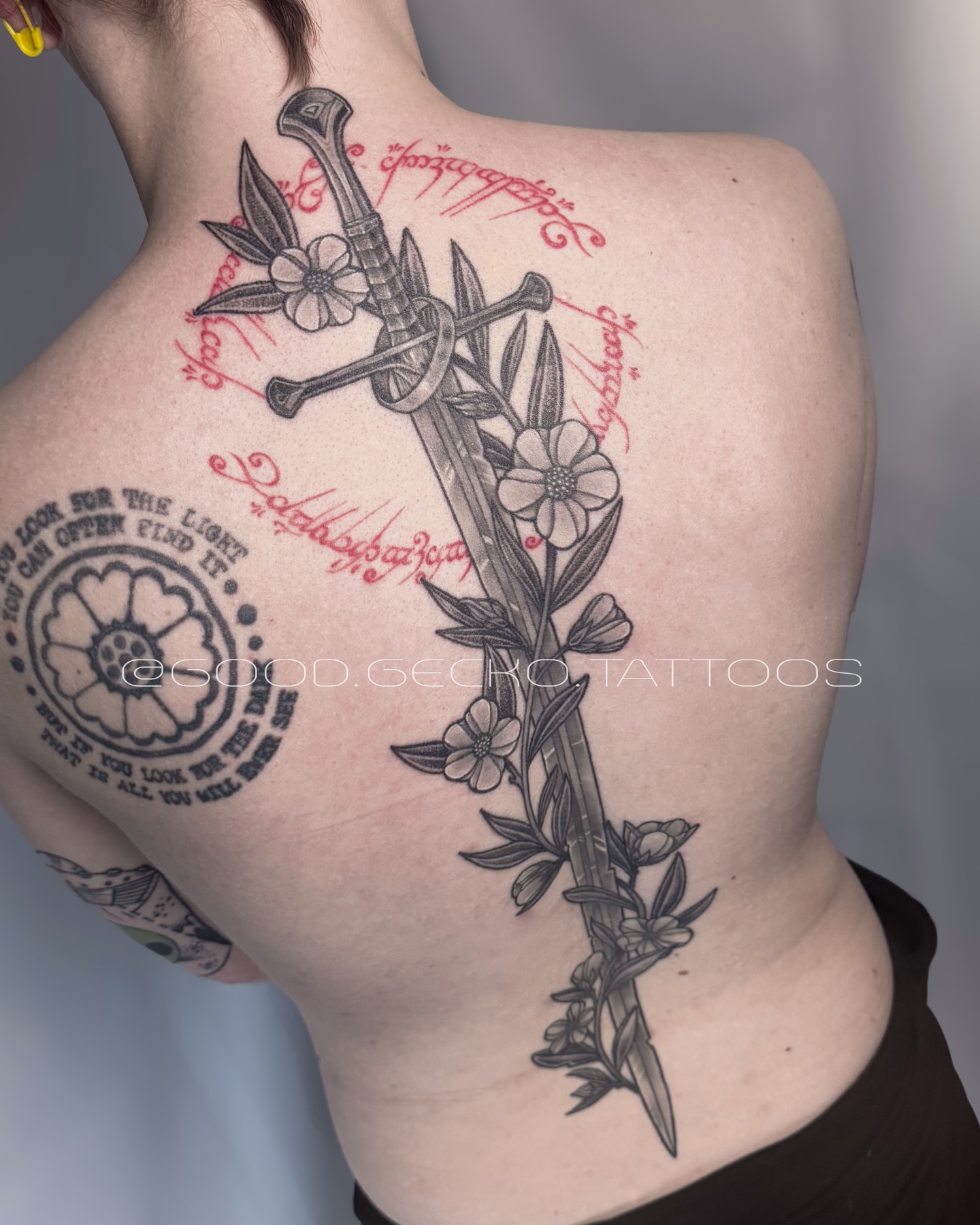 Tattoo by @good.gecko.tattoos — black_and_grey, realism