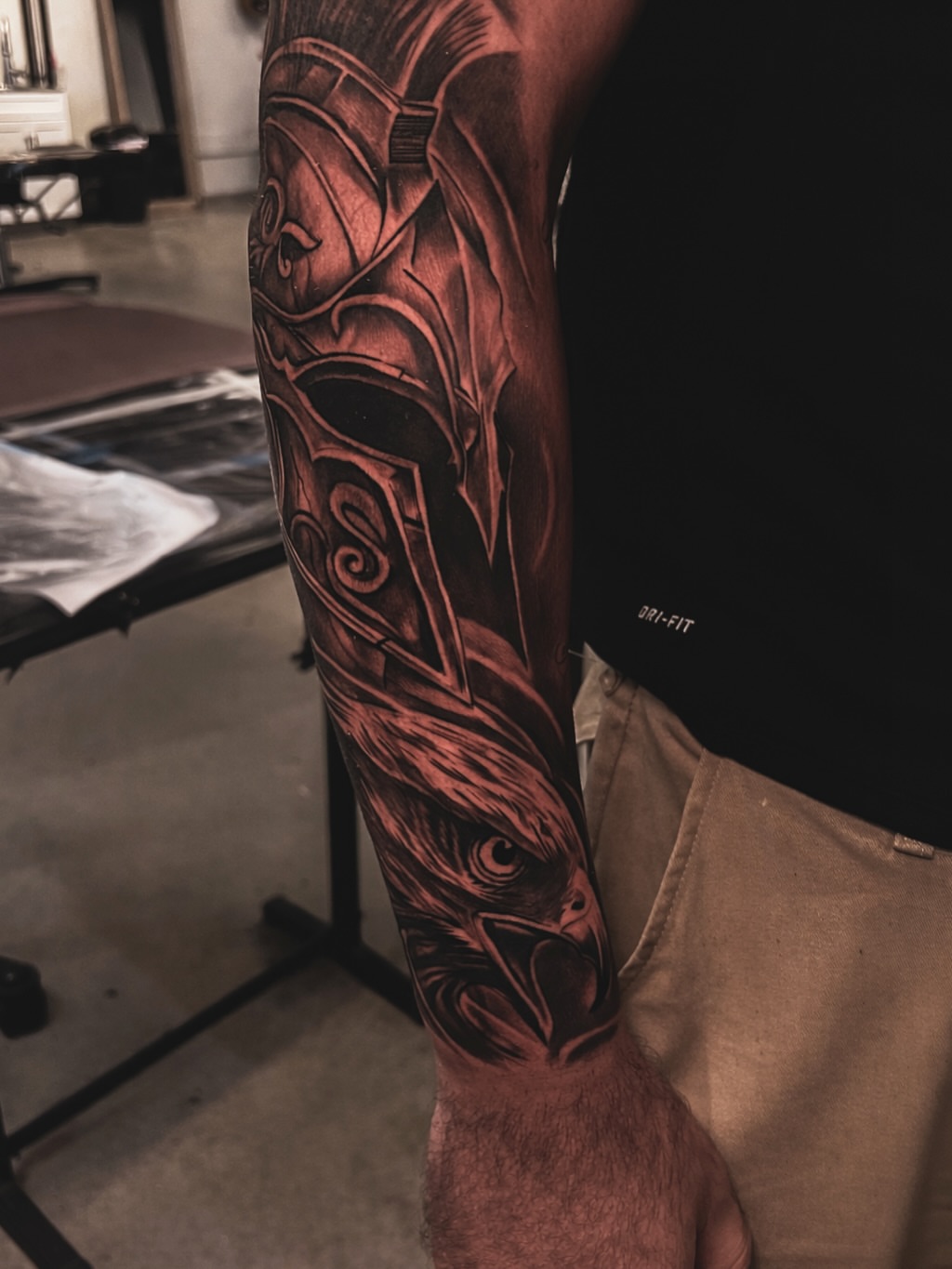 Tattoo by @nefdraws — realism, dark_realism