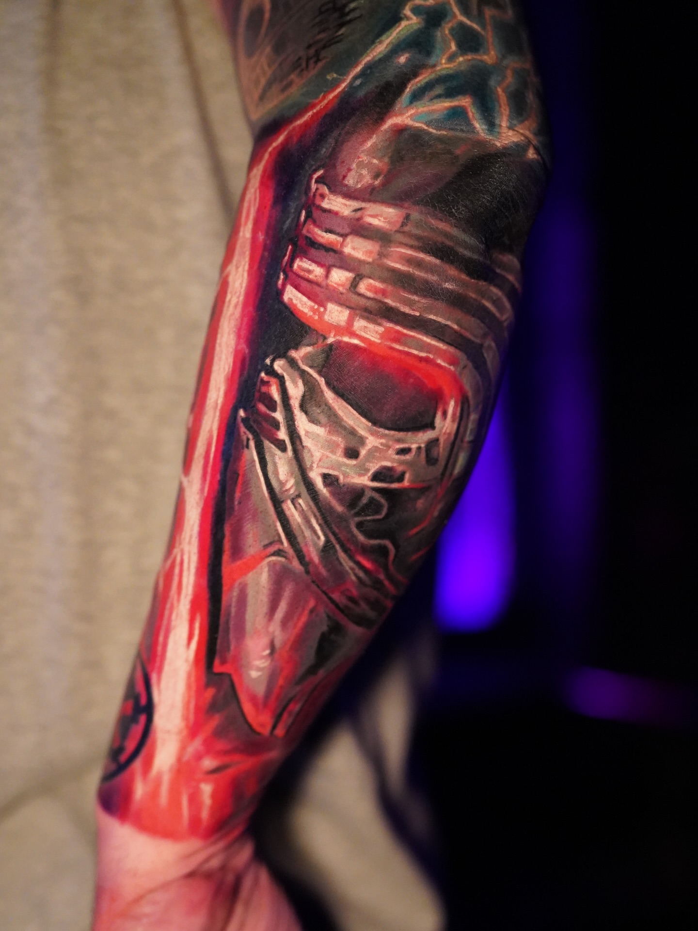 Tattoo by @johnnyc.ink — realism, geometric