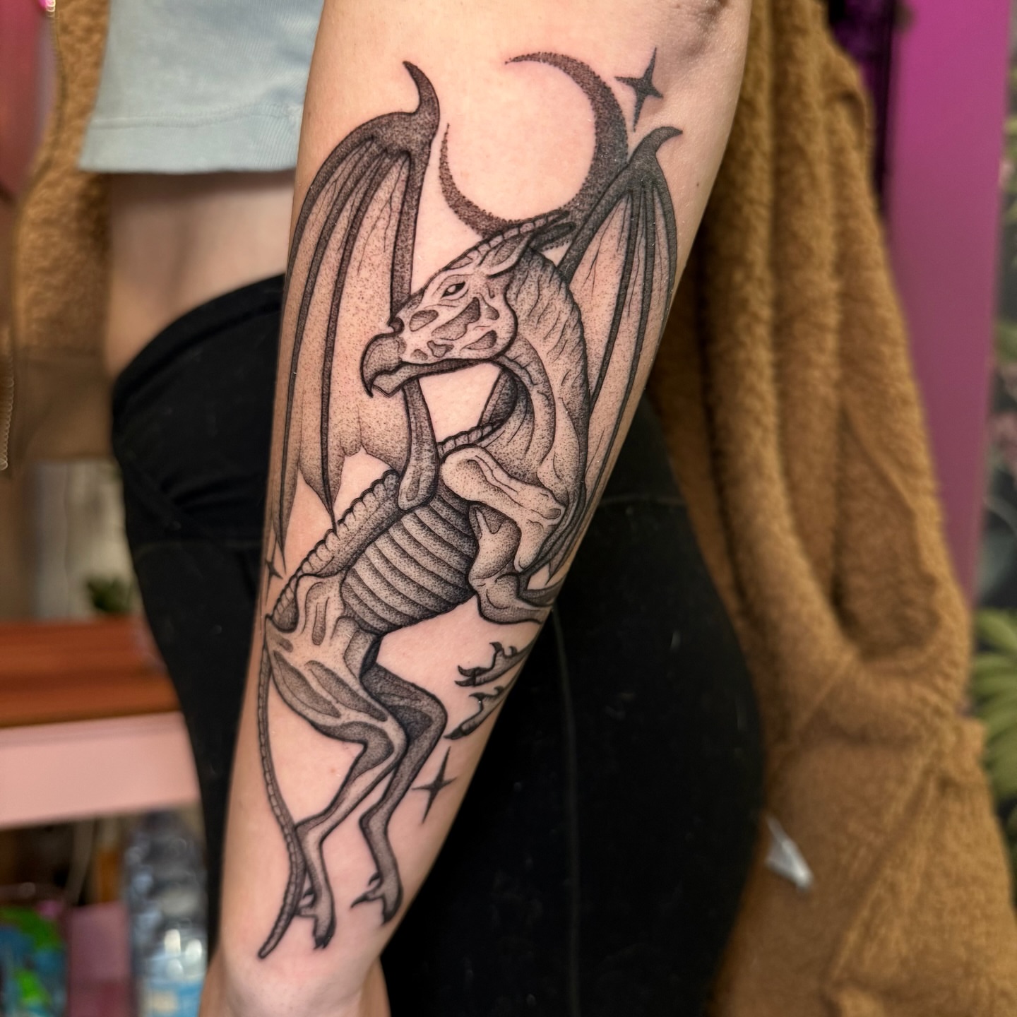 Tattoo by @copaceticink — dotwork