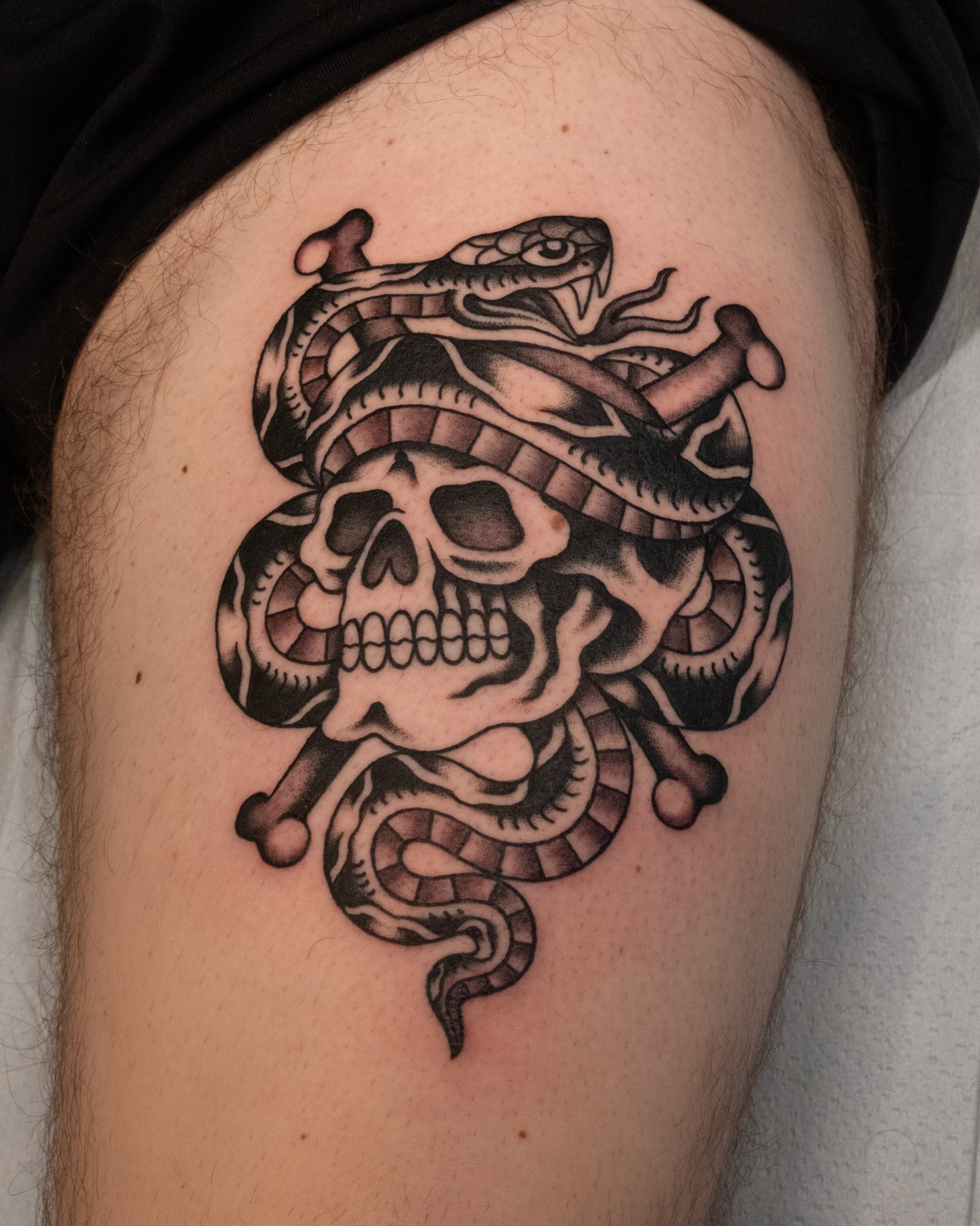 Tattoo by @adamjacksontattoos — black_and_grey