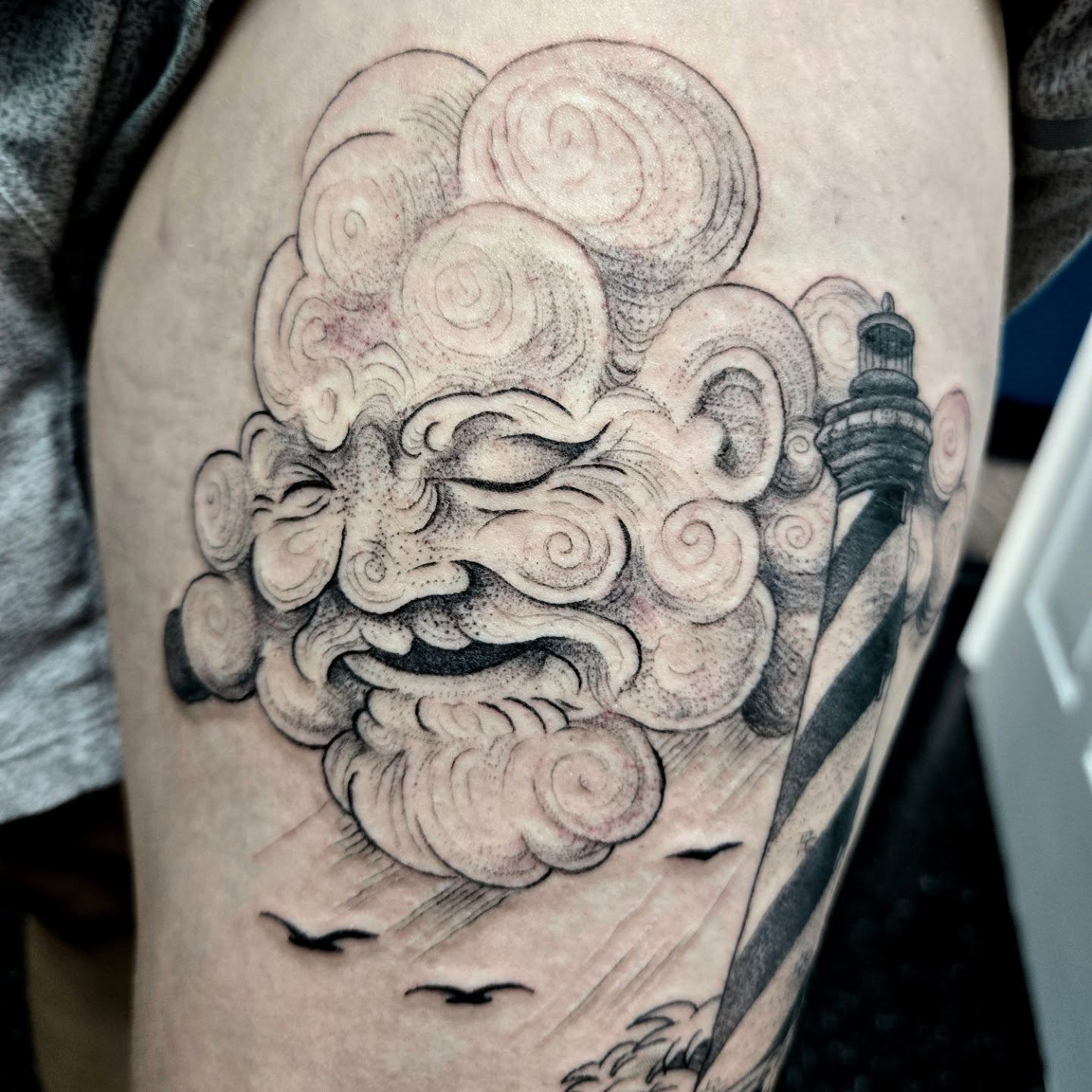 Tattoo by @robinmatztattoos โ dotwork, black_and_grey