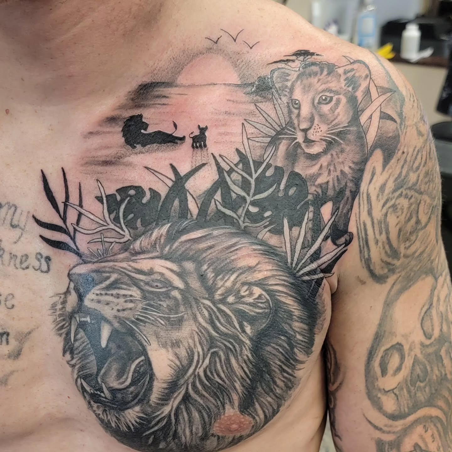 Tattoo by @hatchetfoot_art — realism, black_and_grey