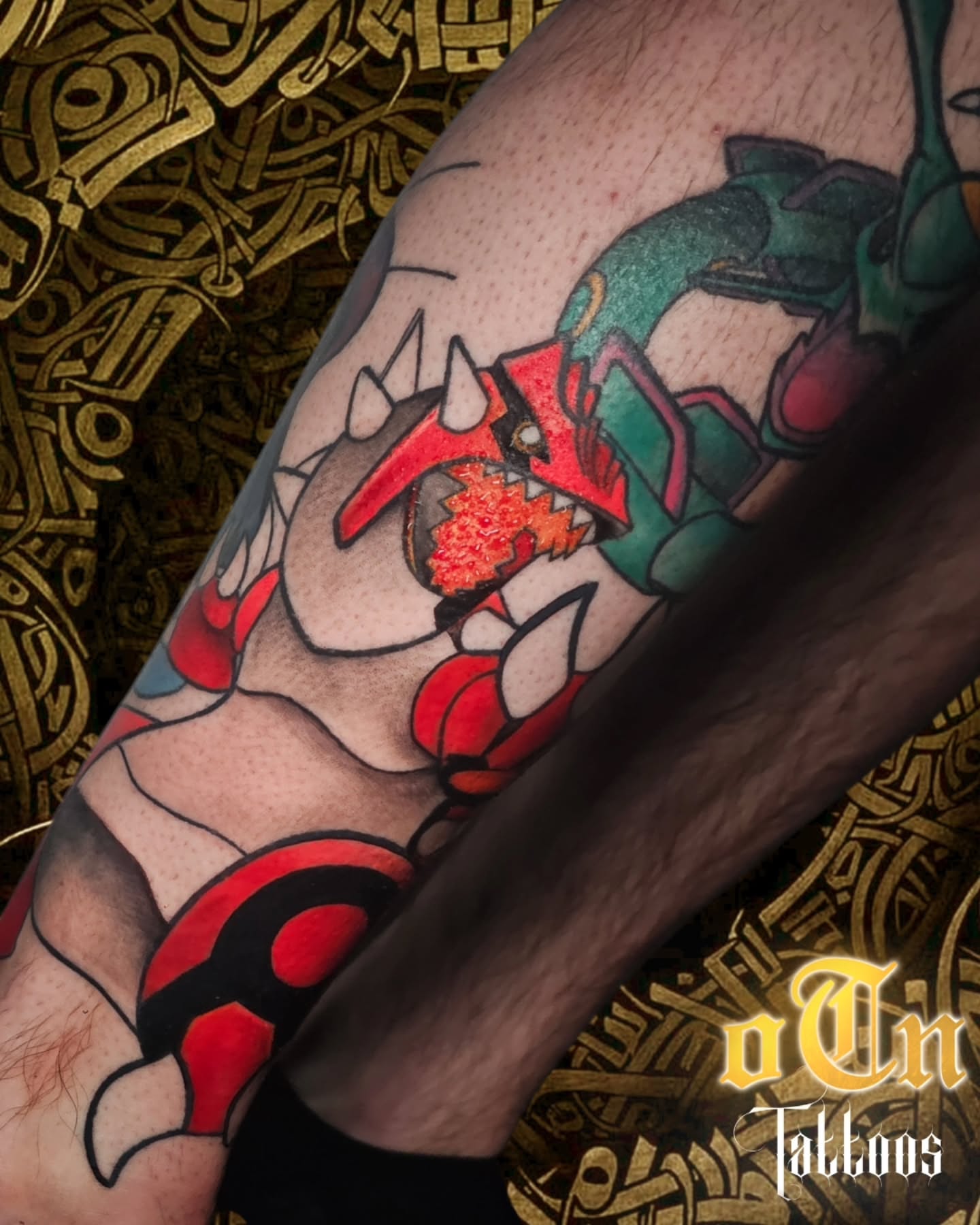 Mecha robot American traditional tattoo on the forearm by New York Tattoos Artist