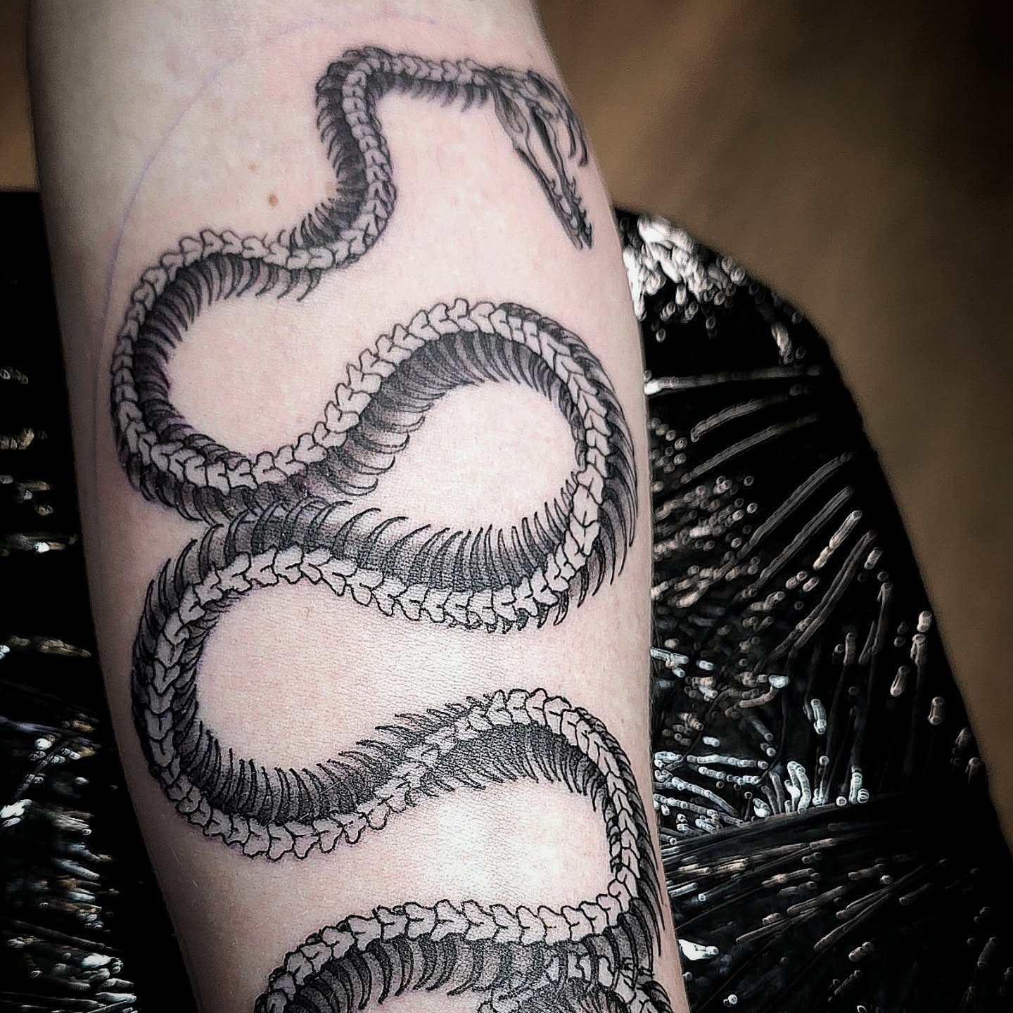 Tattoo by @bn13tattooist — black_and_grey
