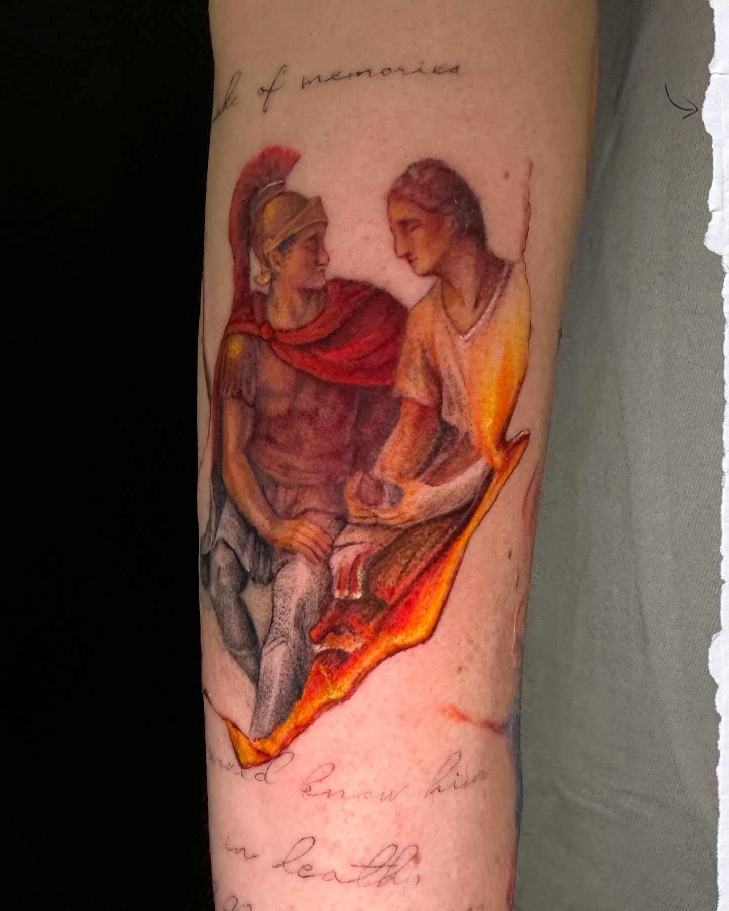 Tattoo by @huestatts — realism, watercolor