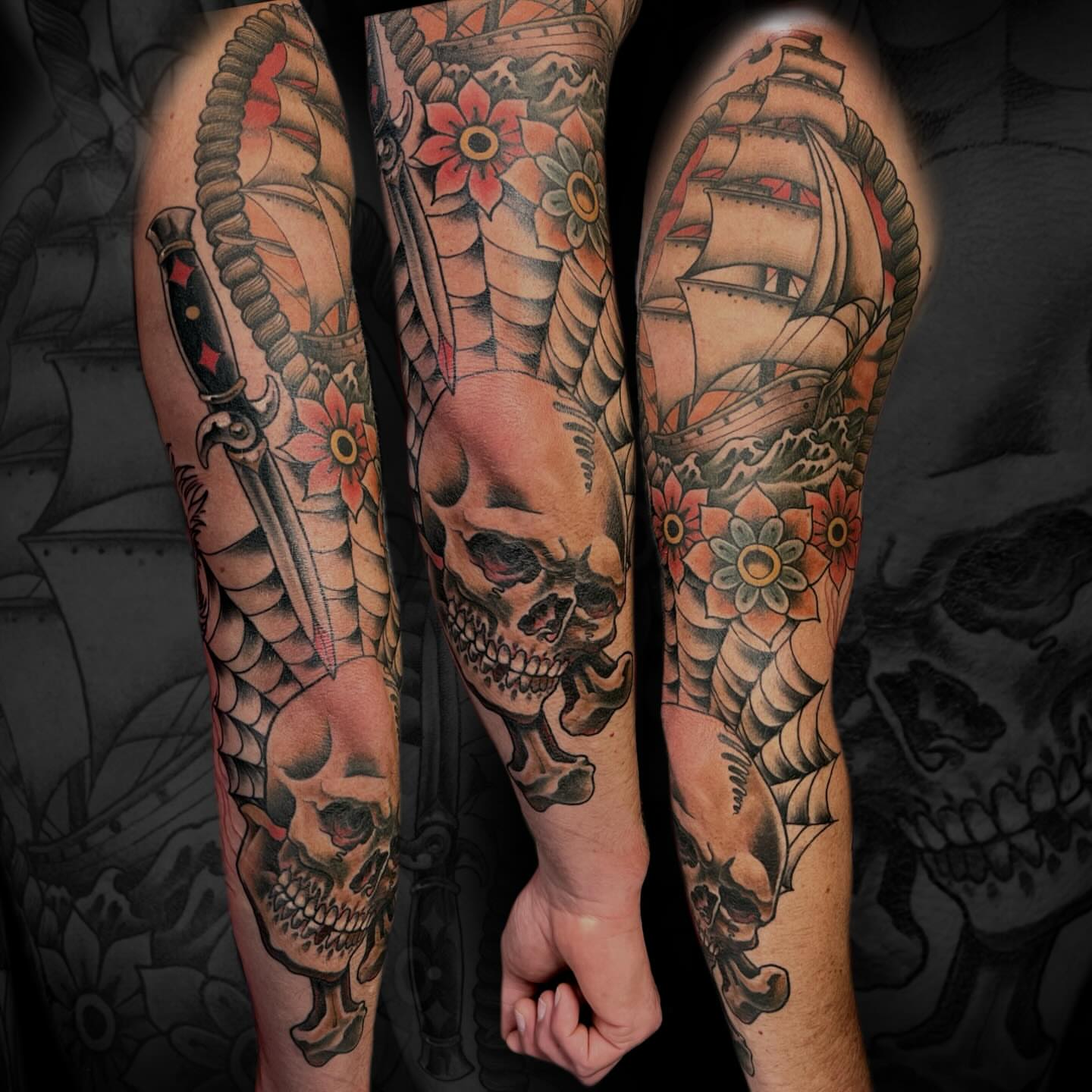 Tattoo by @skerrybrownie — american_traditional, realism