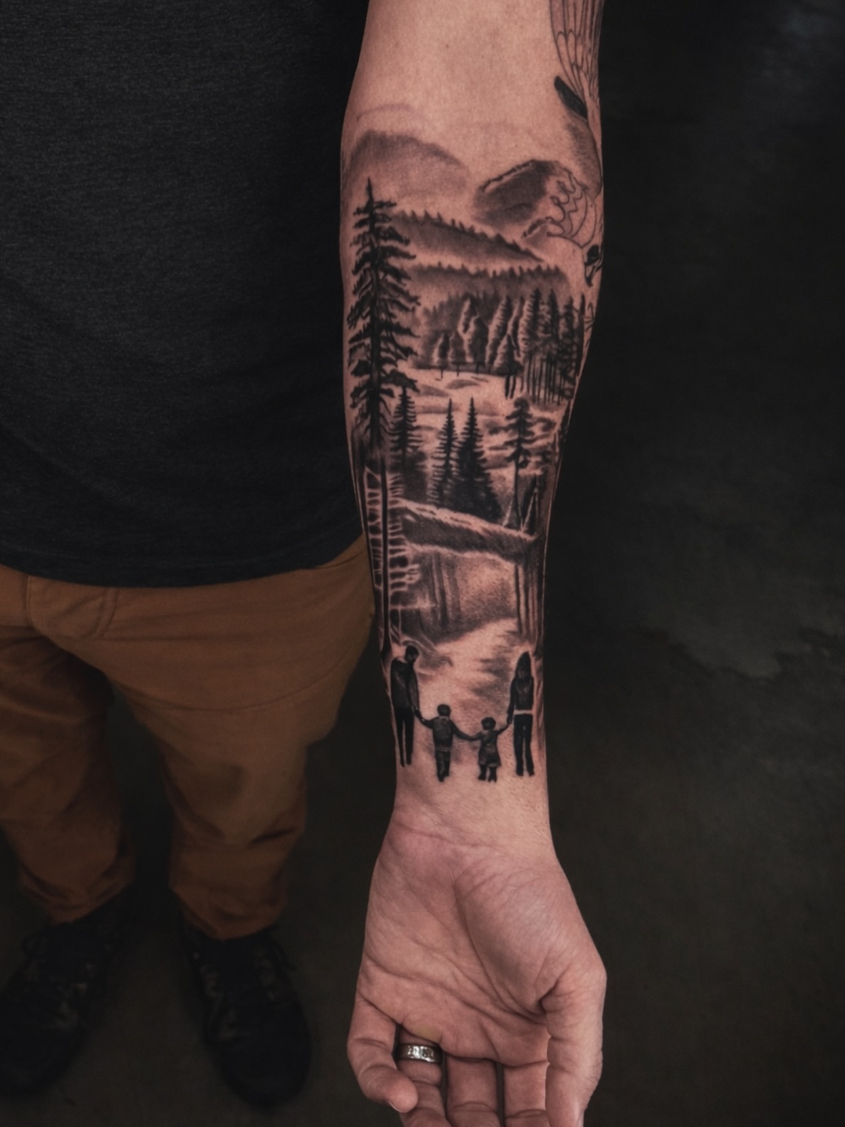 Tattoo by @nefdraws — black_and_grey, realism