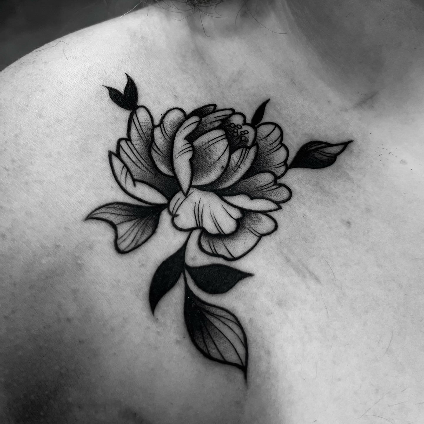 Tattoo by @joshcustomart — black_and_grey