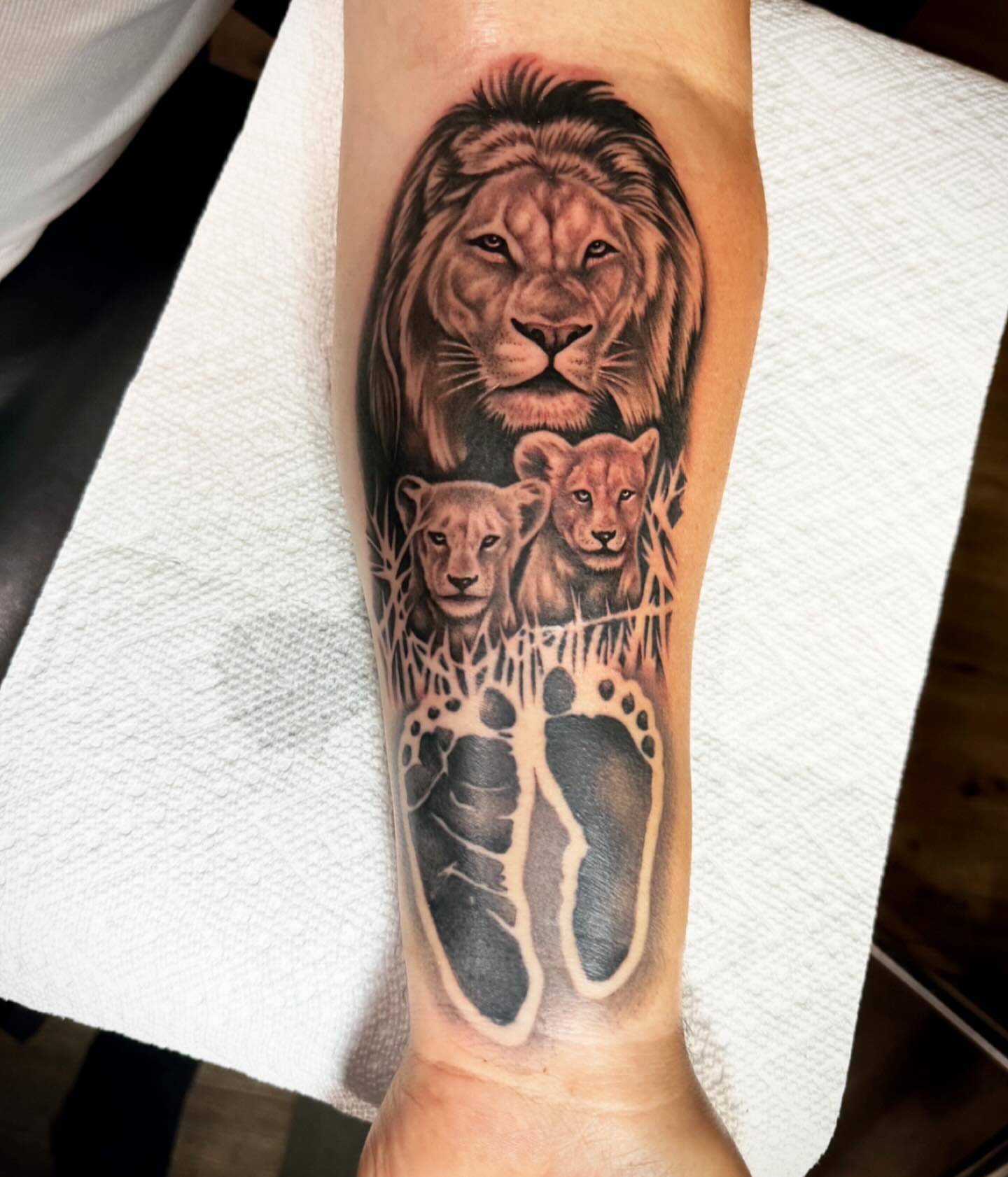 Tattoo by @jay723 — realism, dotwork