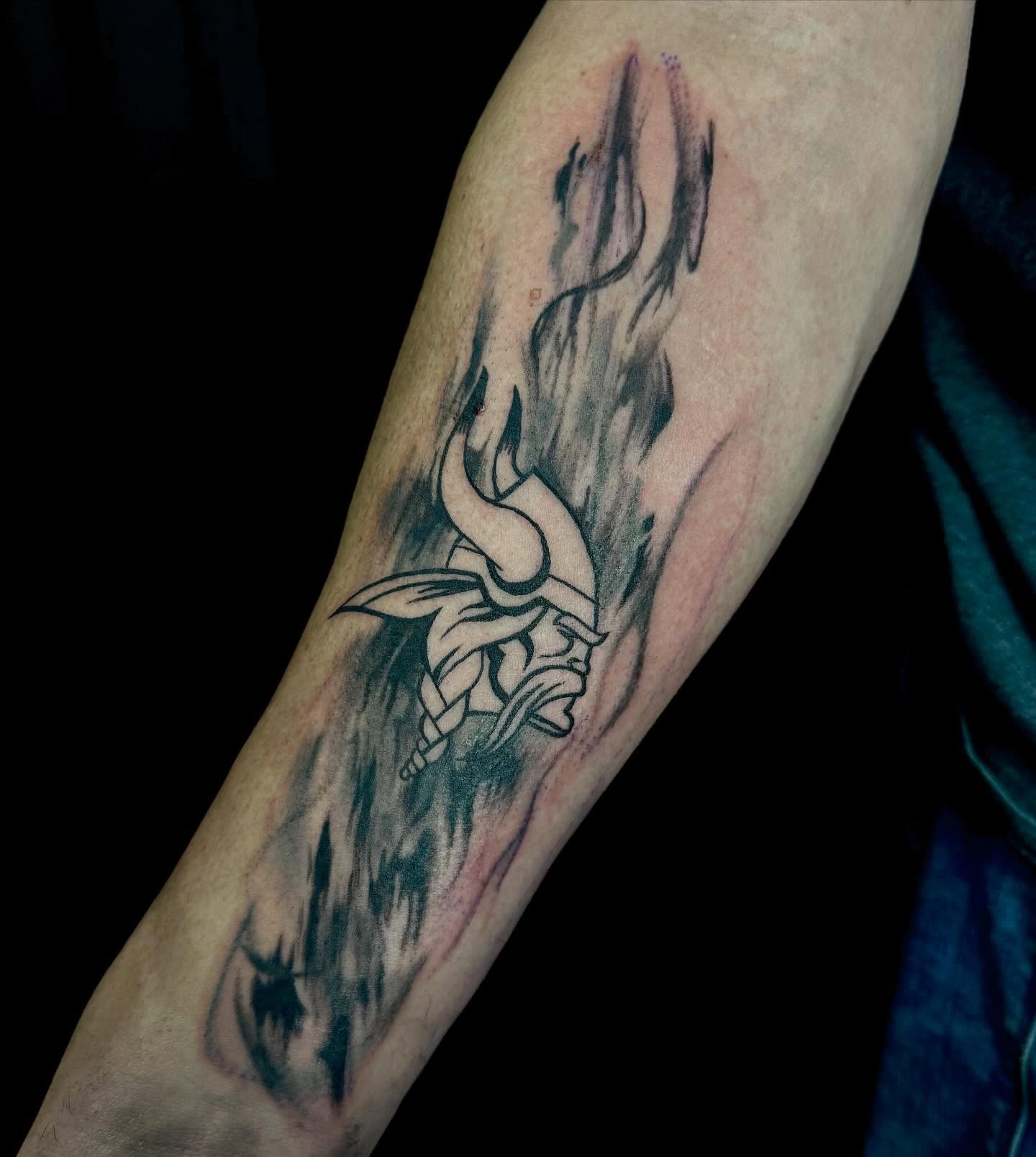 Tattoo by @inkdbybrit — black_and_grey