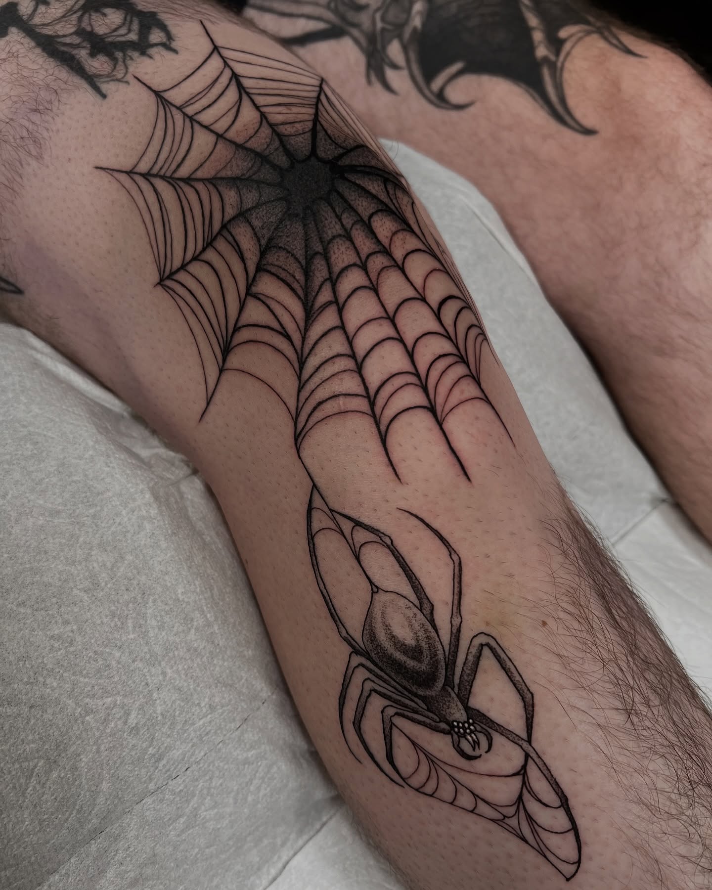 Tattoo by @lordovflies — black_and_grey