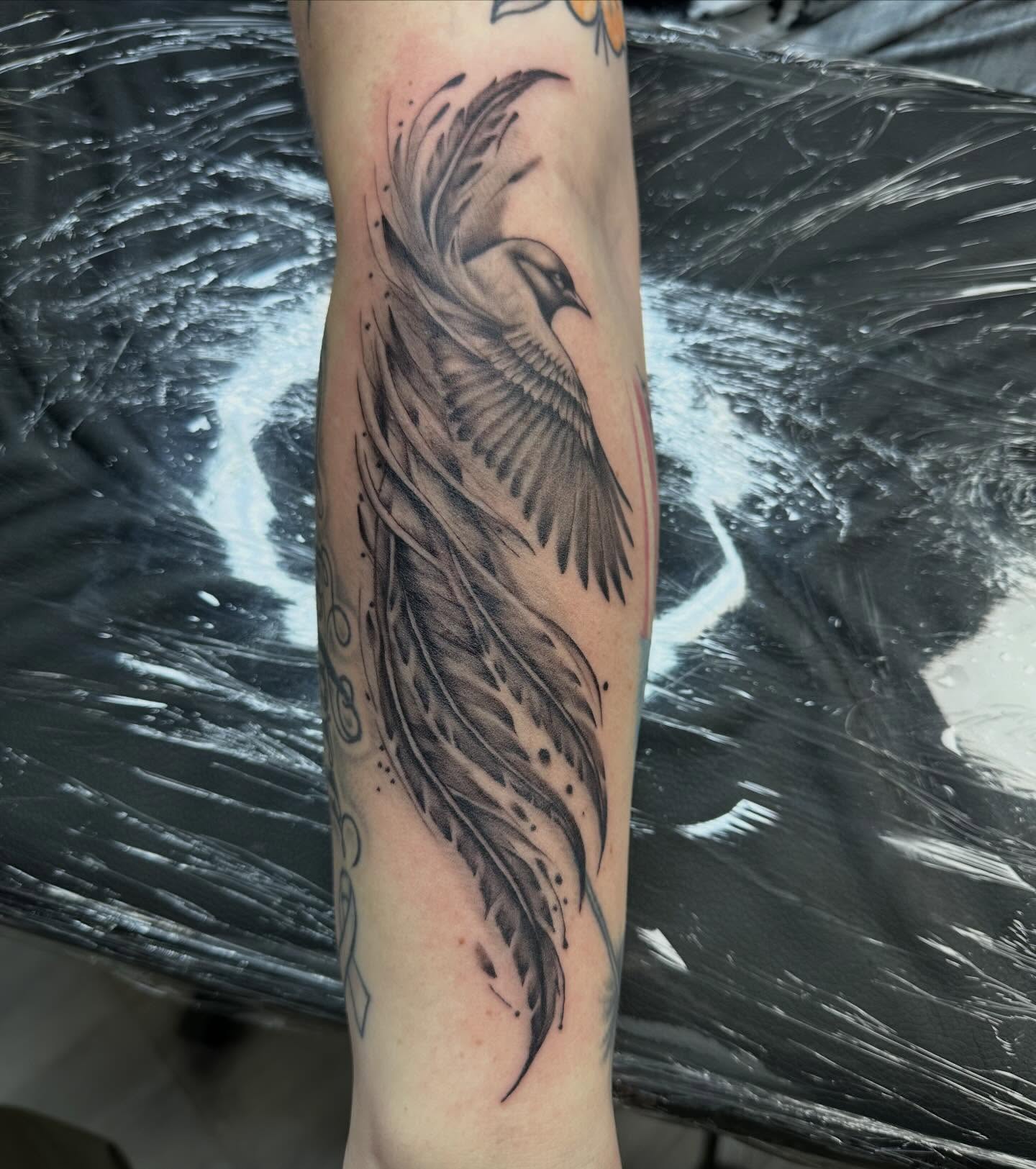 Tattoo by @gypsymaverick_ — black_and_grey