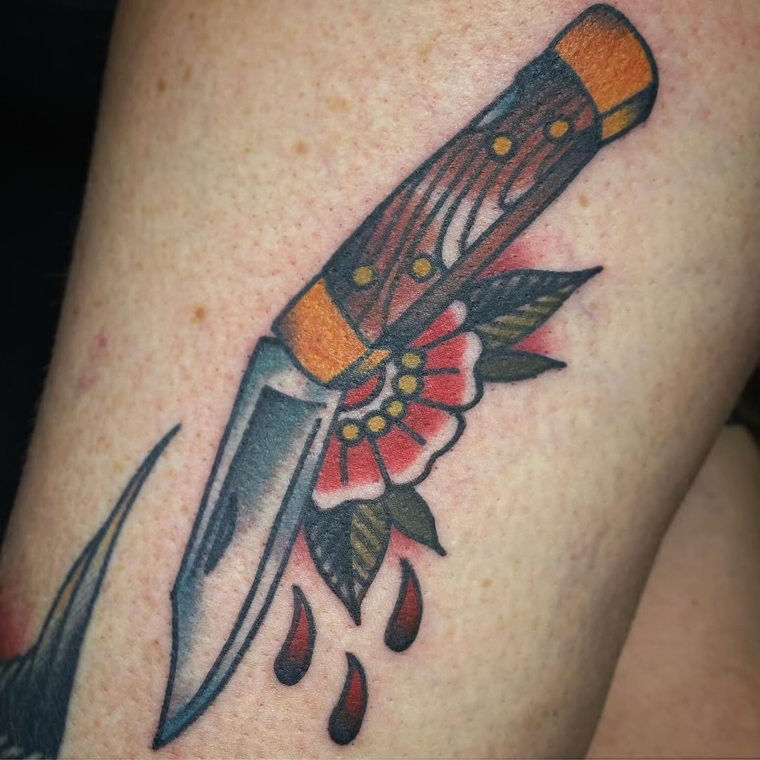 Tattoo by @snakedaggerose — american_traditional