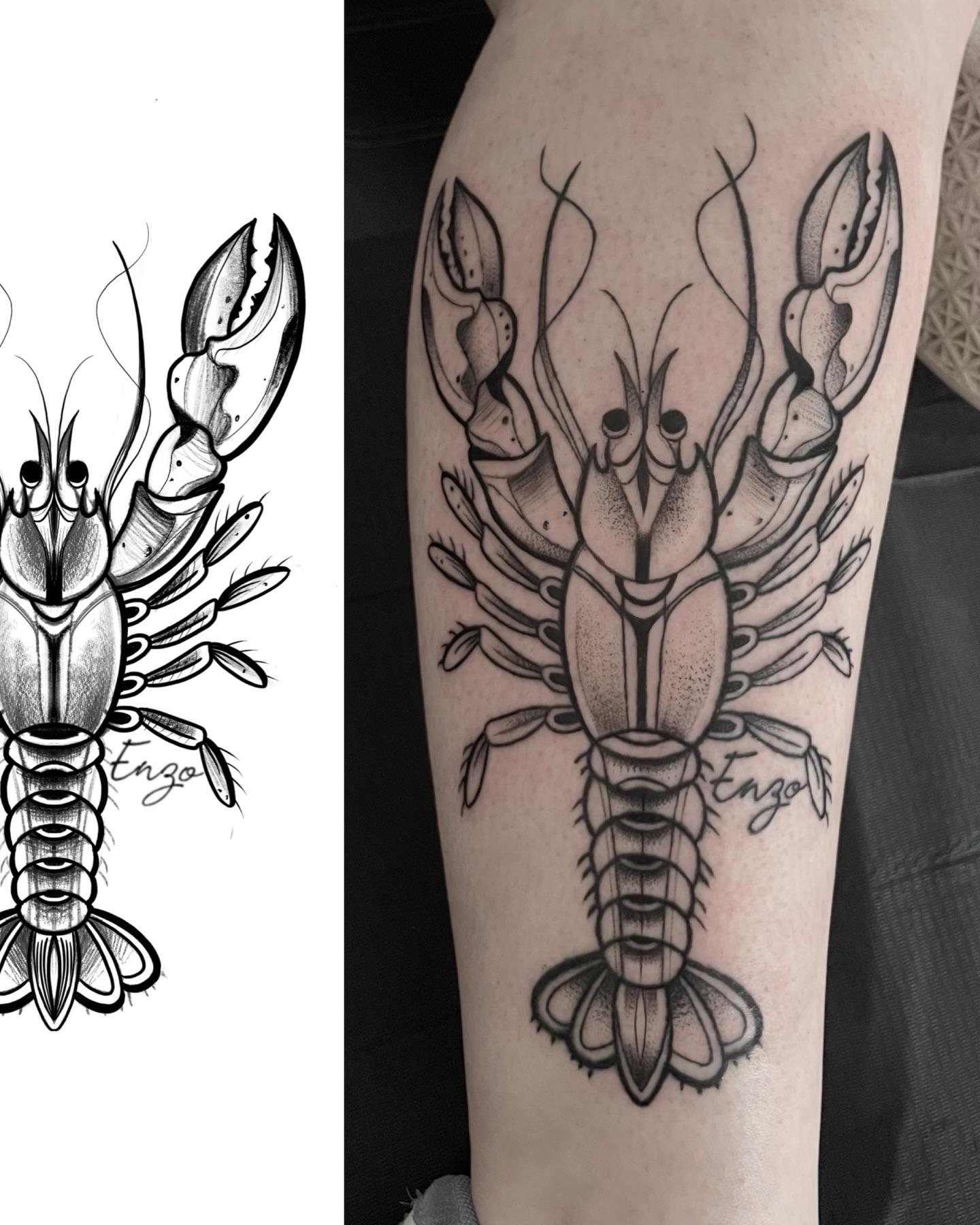 Tattoo by @jess.psychedelia — black_and_grey
