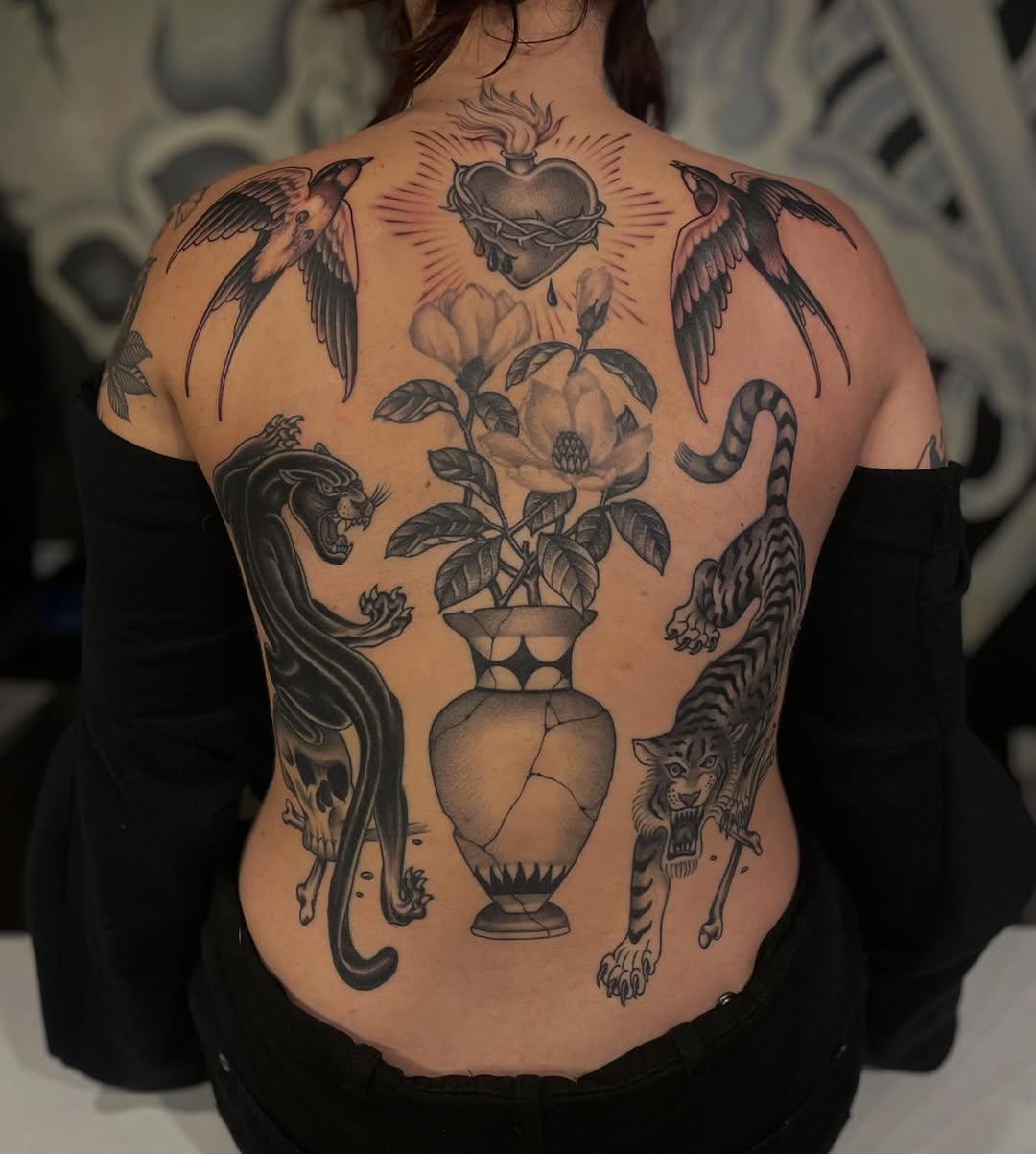 Tattoo by @baronvonphil — black_and_grey, realism