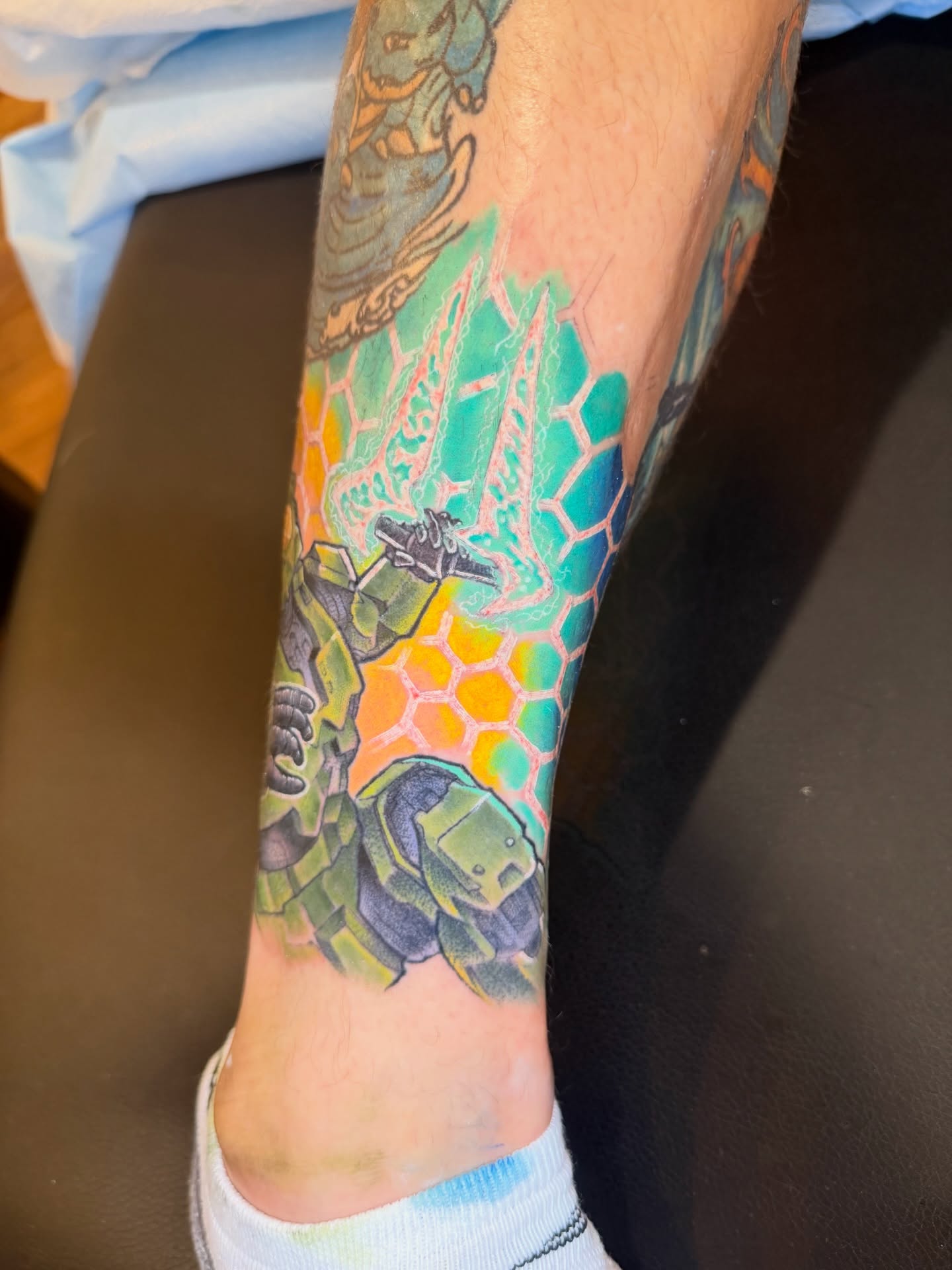 Tattoo by @kevinonleytattoos — geometric