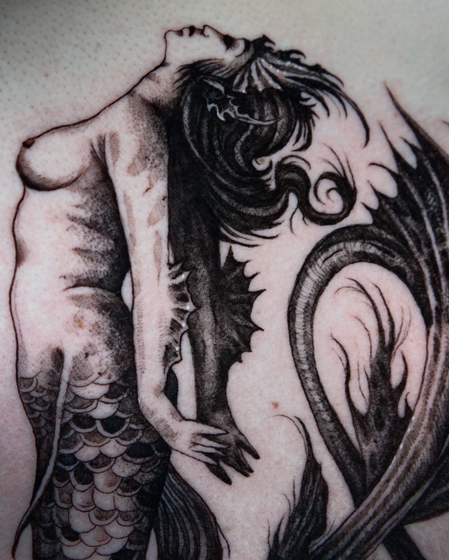 Tattoo by @pablomoreiratattoo — black_and_grey, realism