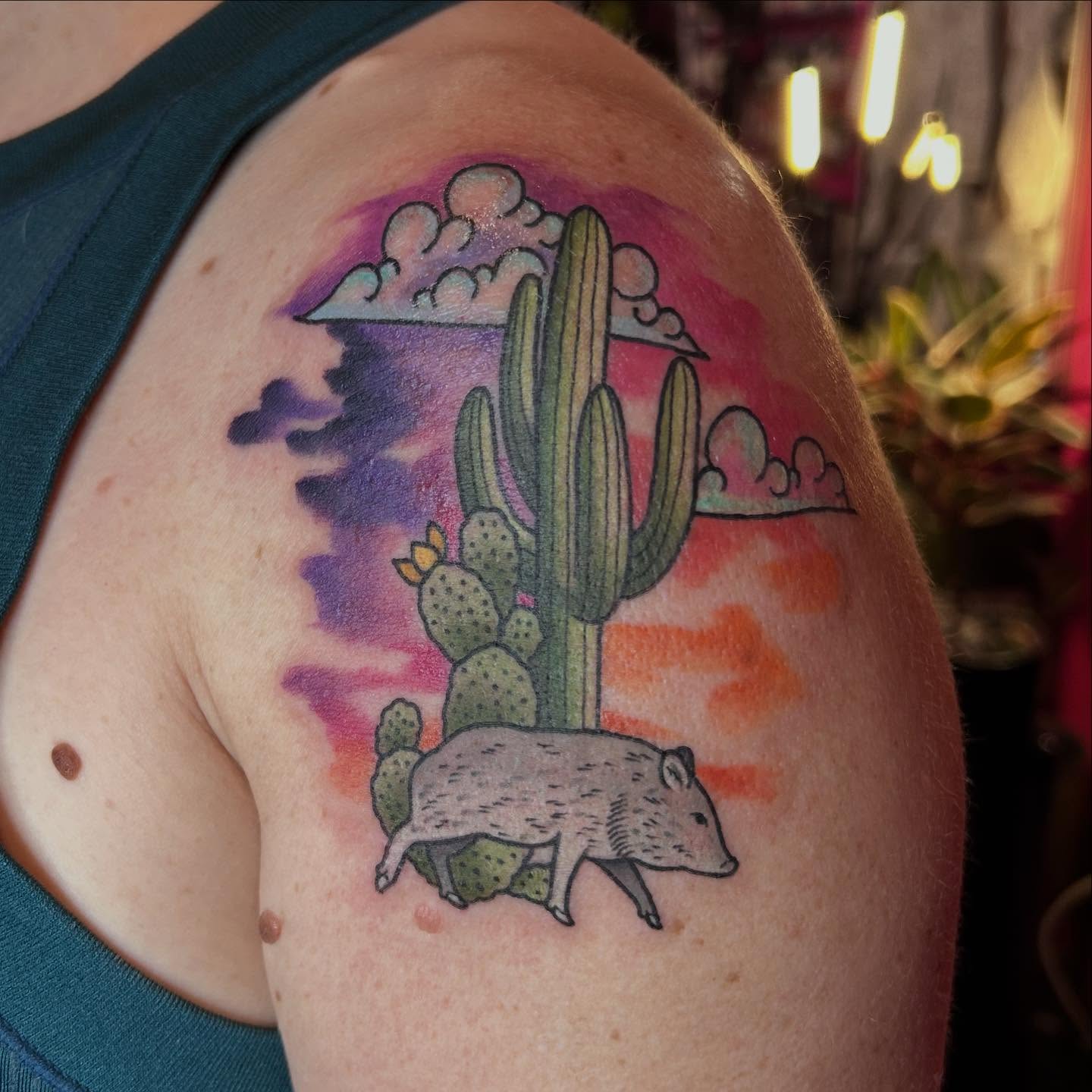 Tattoo by @morgandanatattoos — watercolor