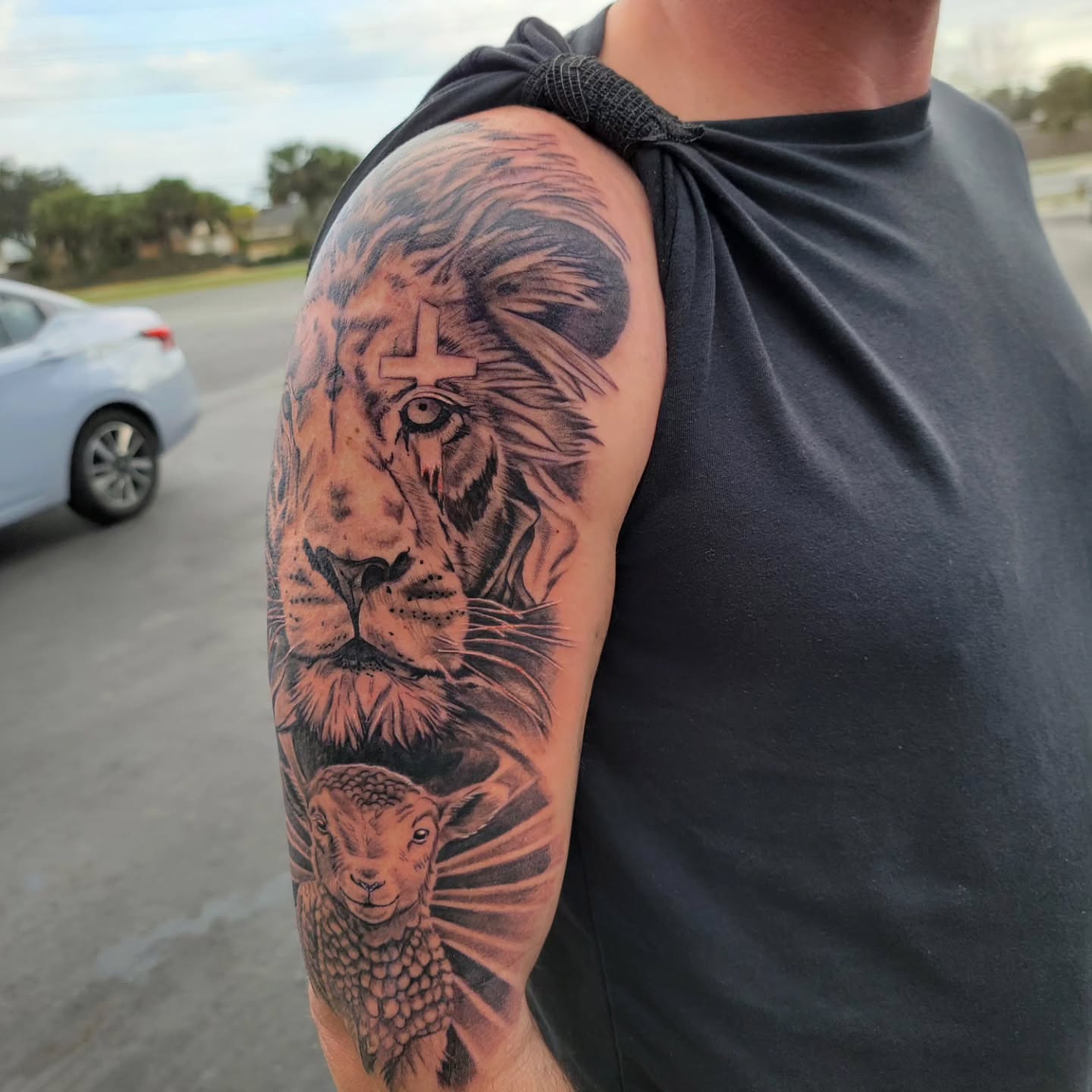 Tattoo by @tattoosbyjstar — black_and_grey, realism