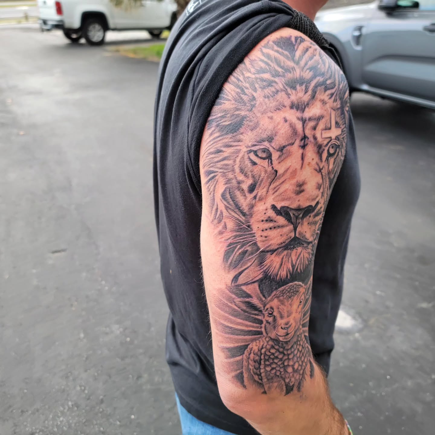 Tattoo by @tattoosbyjstar — realism, black_and_grey