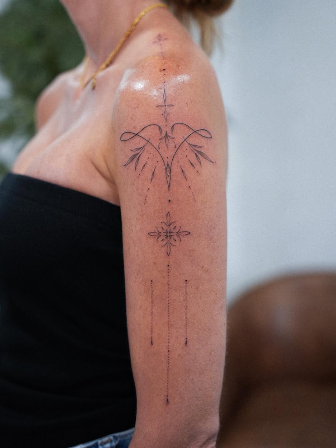 Tattoo by @bassalo.fineline — fine_line, ornamental