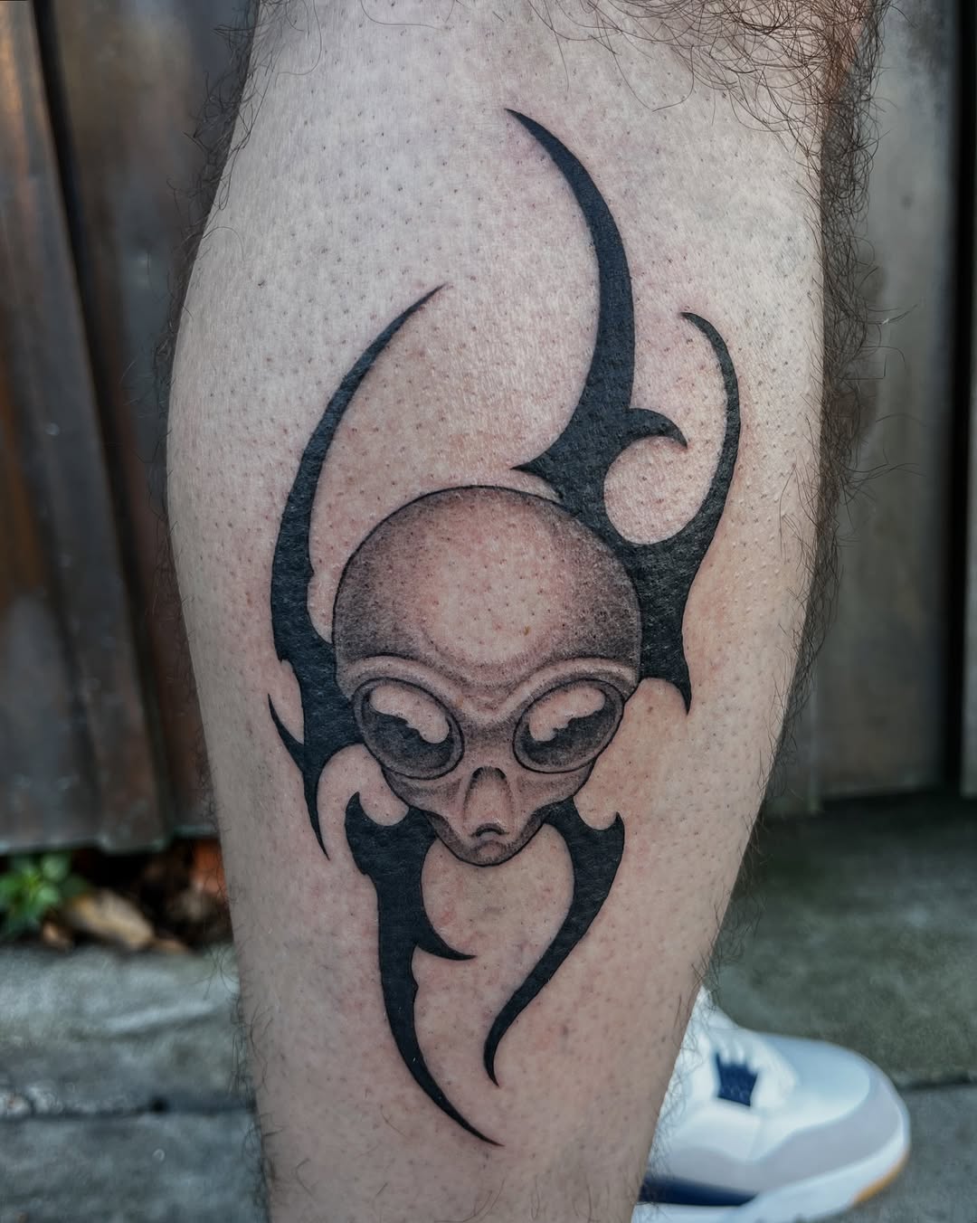 Tattoo by @czatattoos — black_and_grey, tribal