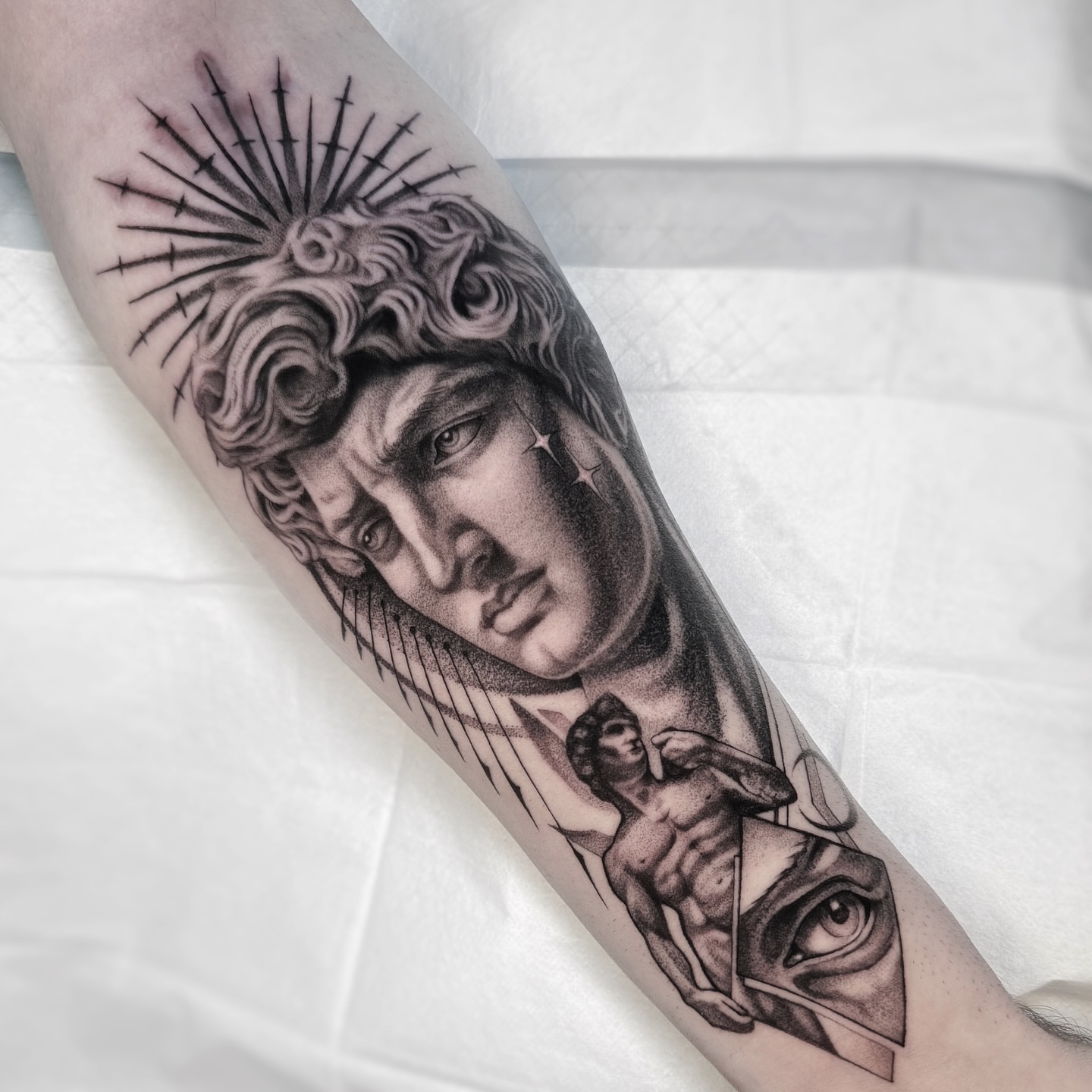 Tattoo by @ninjakixxtattoo — black_and_grey, realism