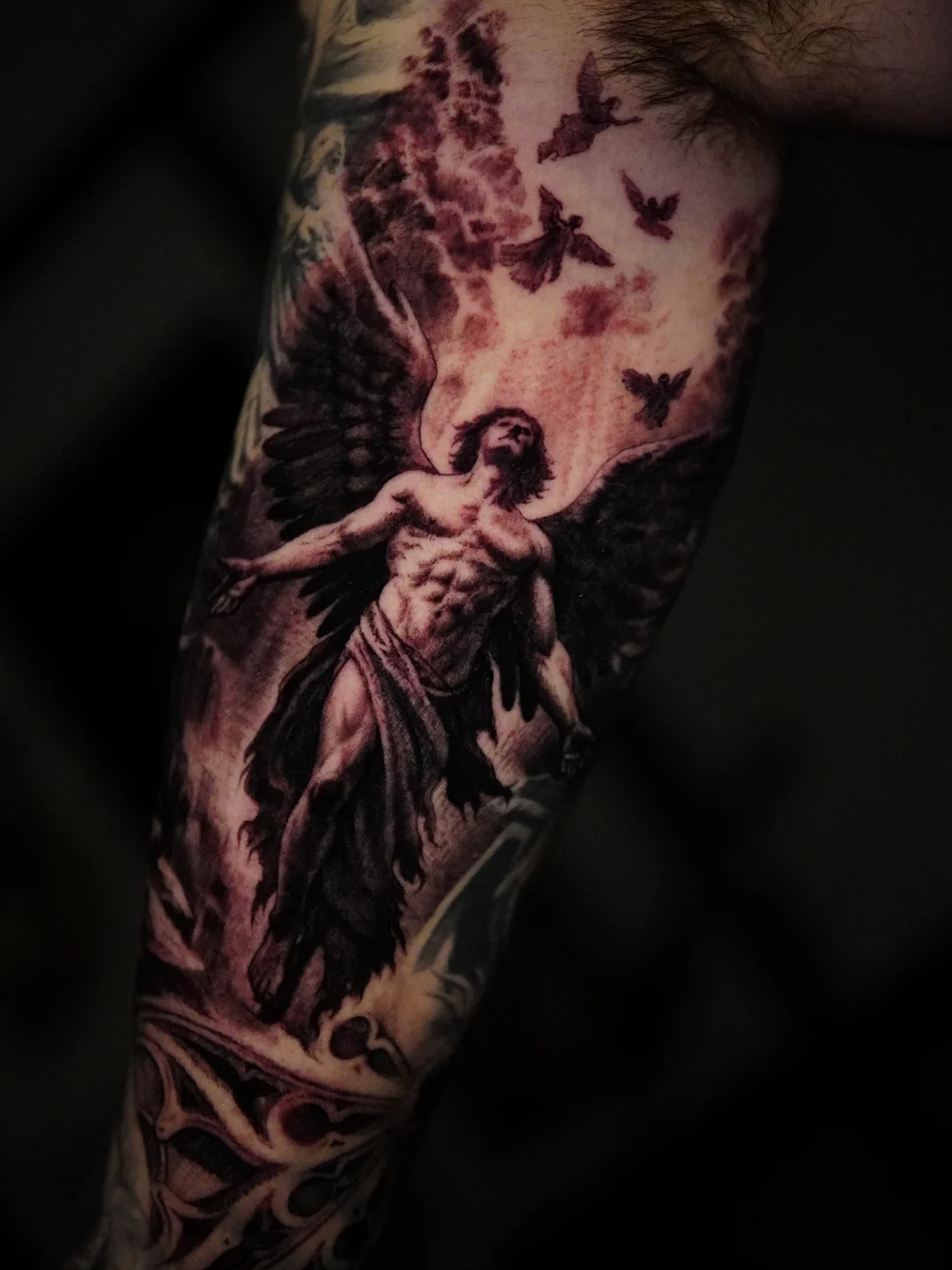 Tattoo by @alexpeatattoos — dark_realism