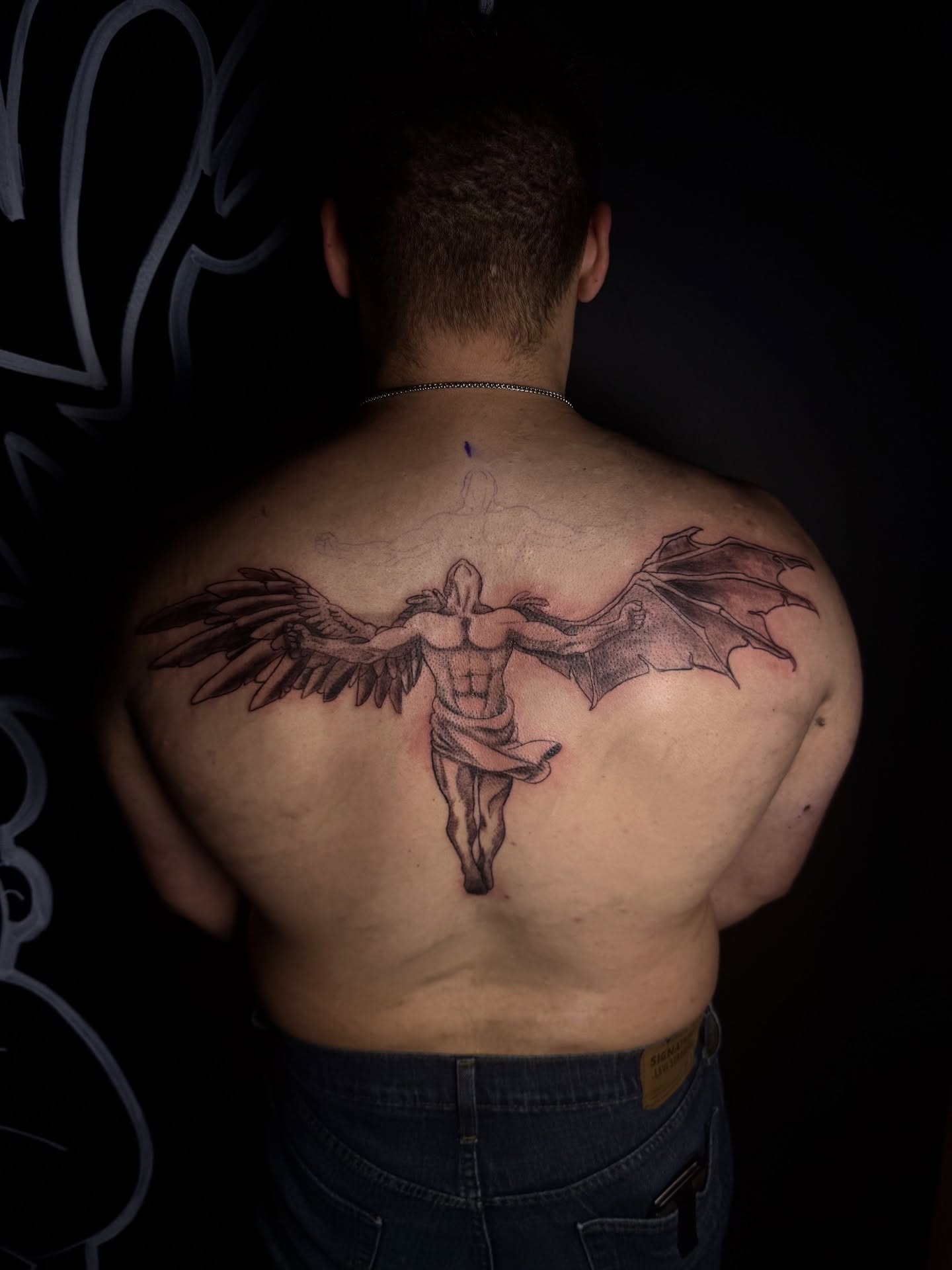 Tattoo by @antgot1nk — black_and_grey
