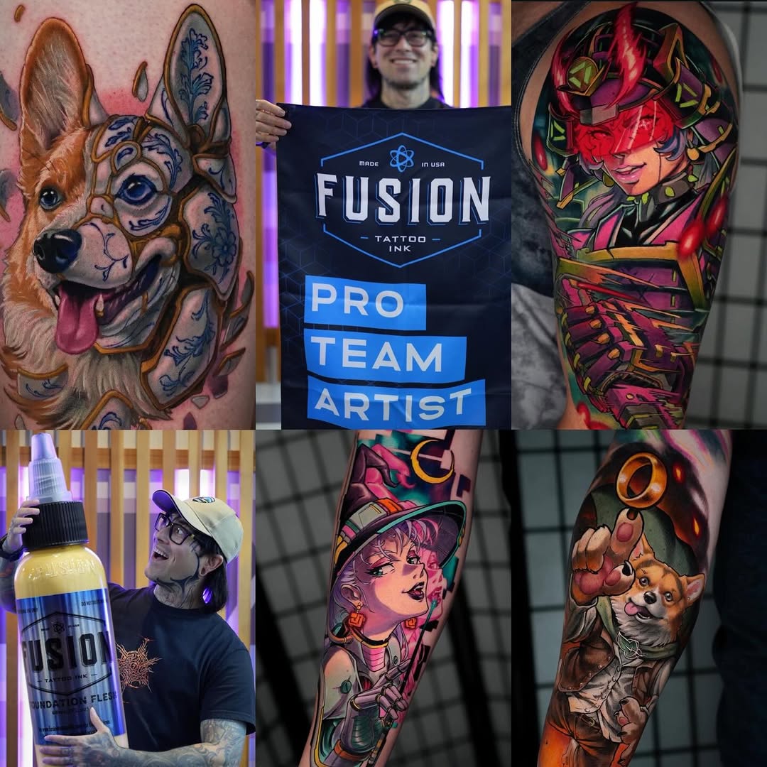 Tattoo work at Anime Ink Con 2026
