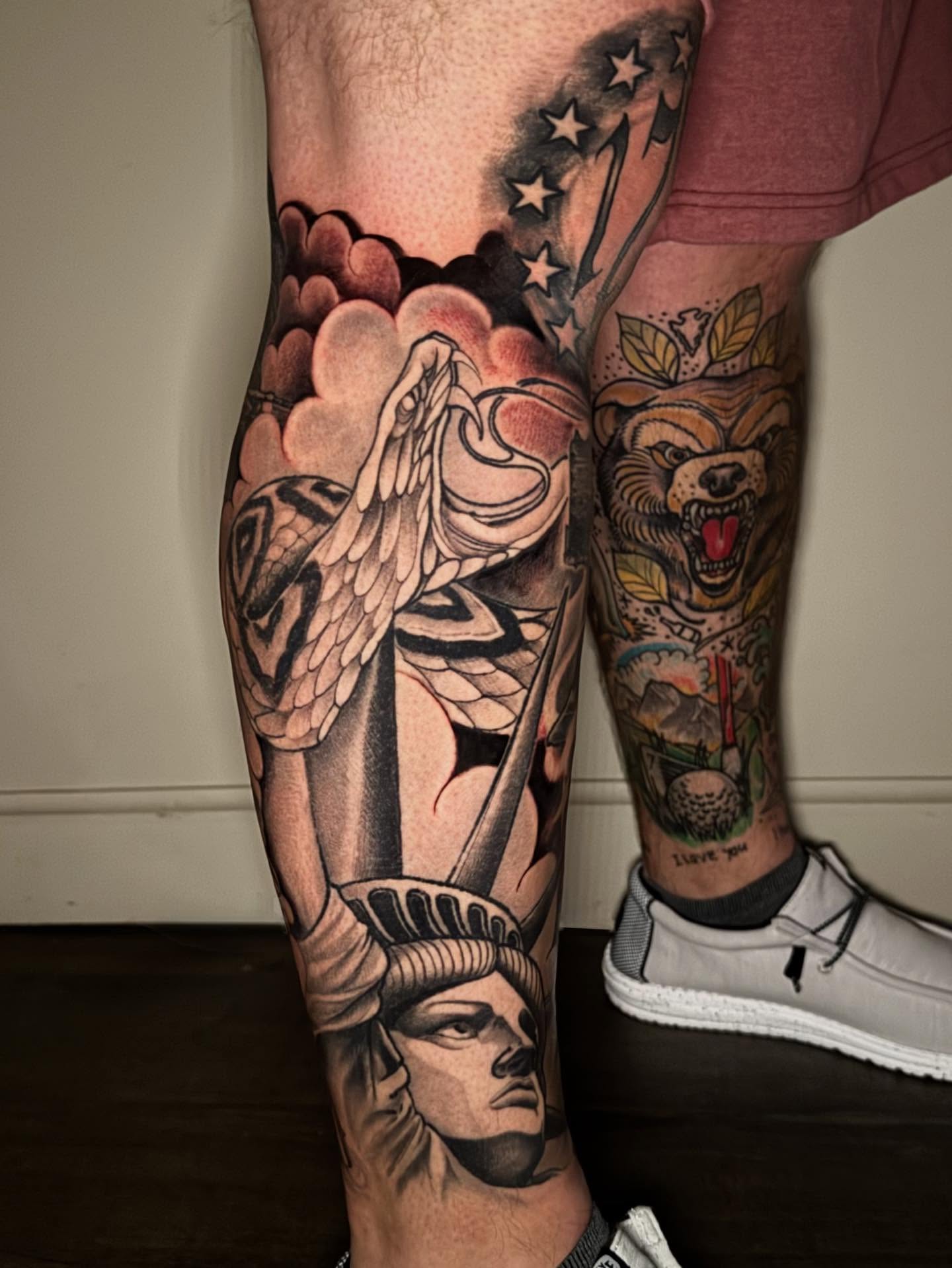 Tattoo by @ryaneugene1 — american_traditional, realism