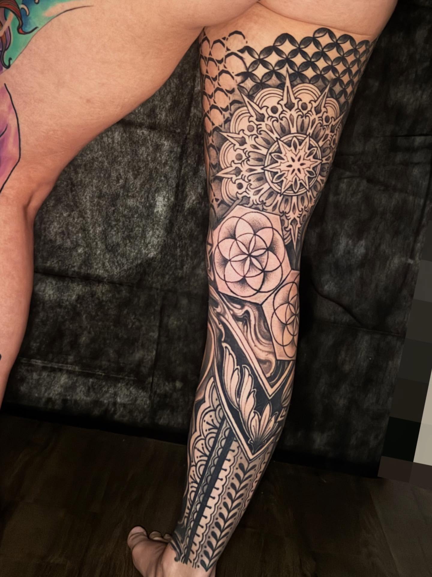 Tattoo by @ryaneugene1 — geometric