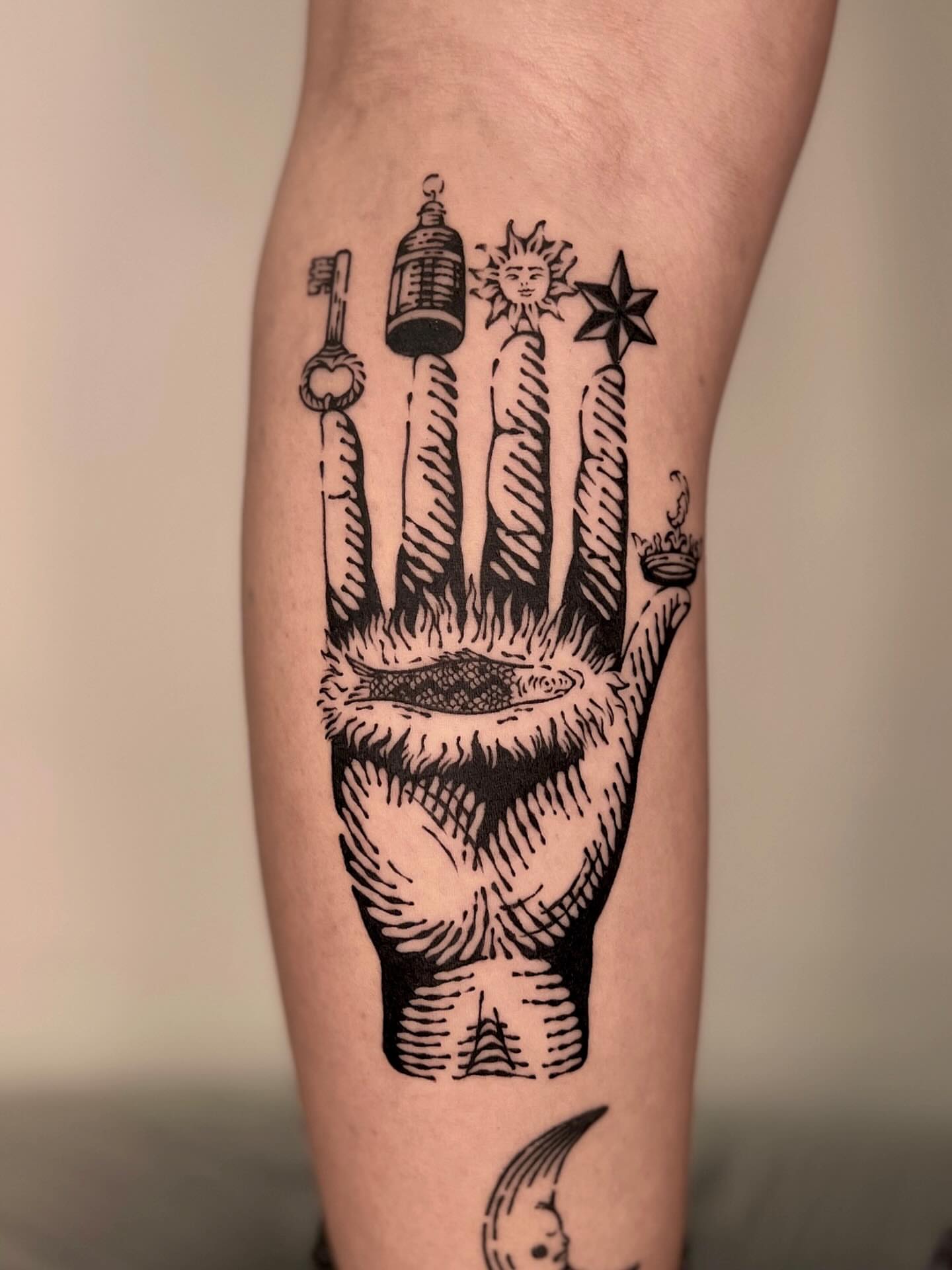 Tattoo by Wonny • Woodcut, Seoul, South Korea