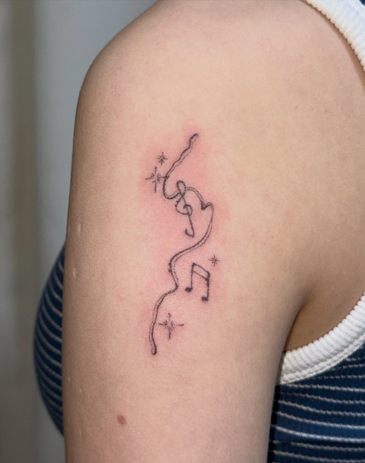 Tattoo by @011poke — fine_line