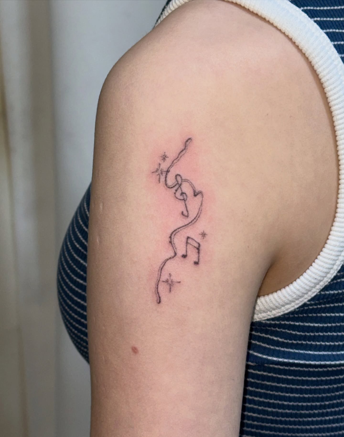 Tattoo by @011poke — fine_line
