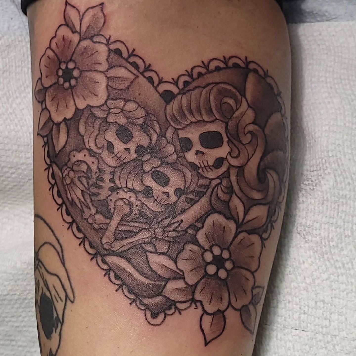 Tattoo by @austinberrytattoos — black_and_grey, ornamental