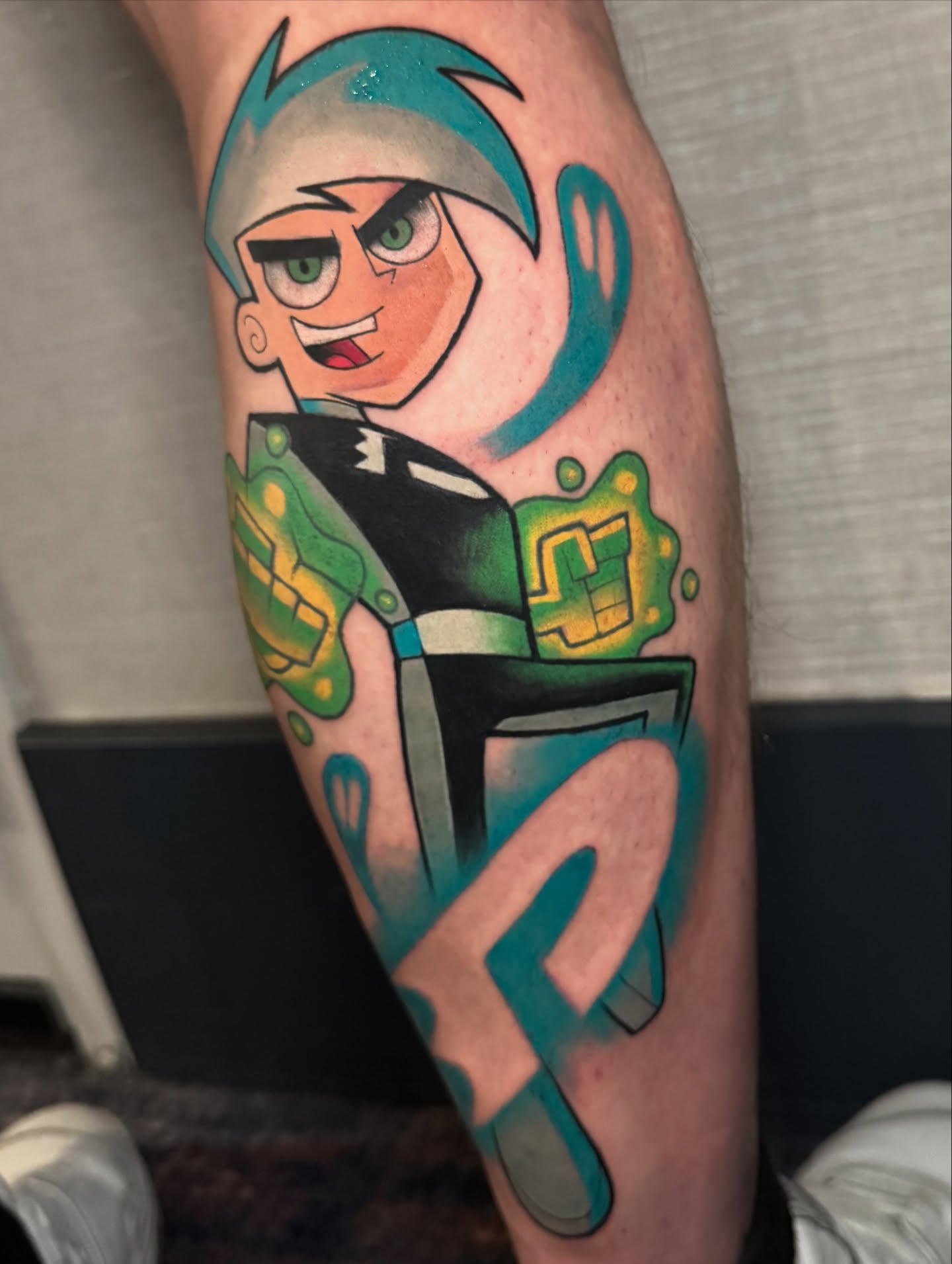 Ben 10 alien anime tattoo on the forearm by Jaxx Kesler