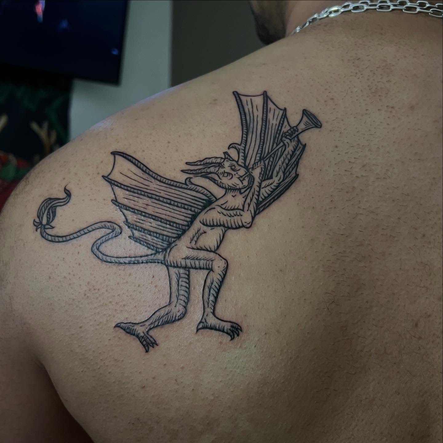 Tattoo by @jusan.tattoos — black_and_grey