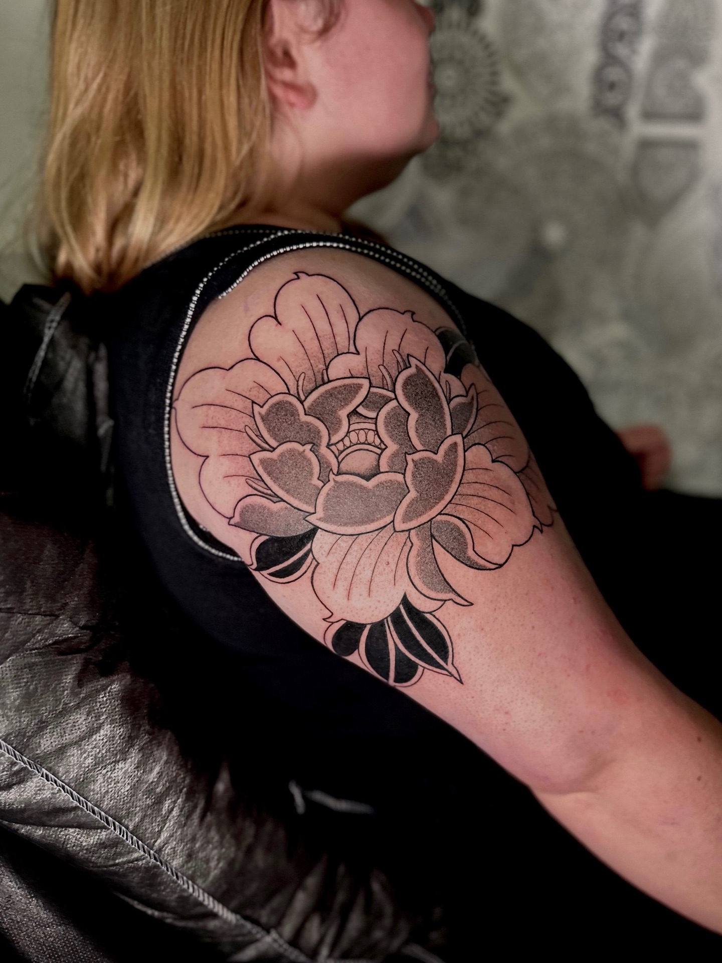 Tattoo by @blackadorn — blackwork