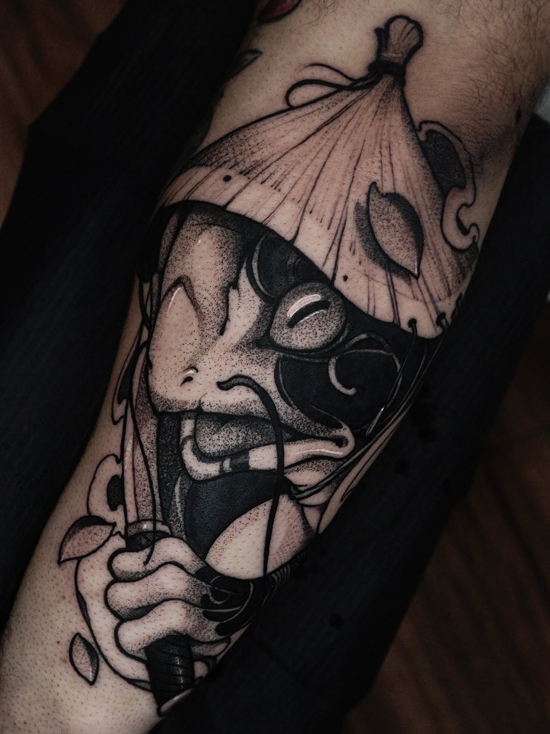 Tattoo by @tattoosbyale_ — black_and_grey, japanese_irezumi